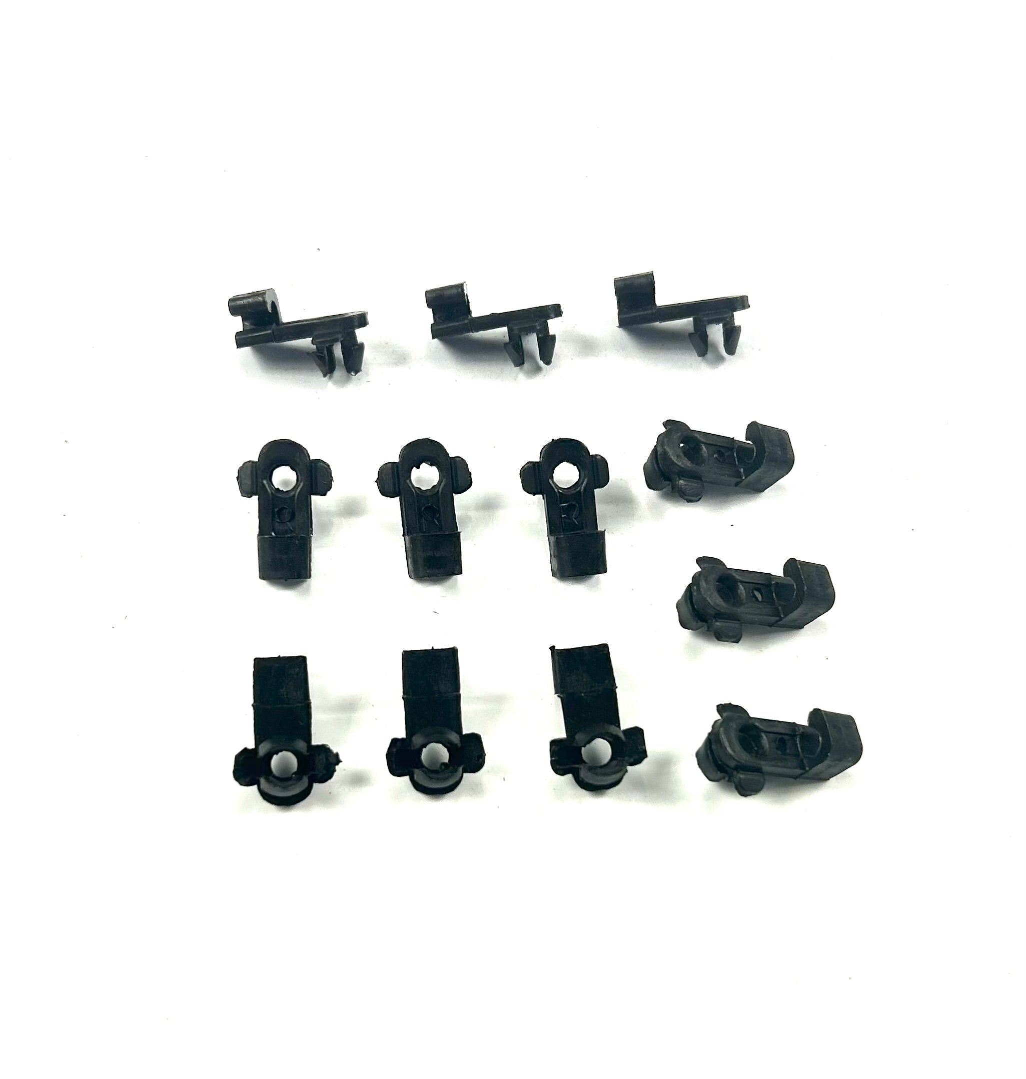 12 x Plastic Clips for Threaded Wire Connecting Lock Rods on Ute Lids & Canopies