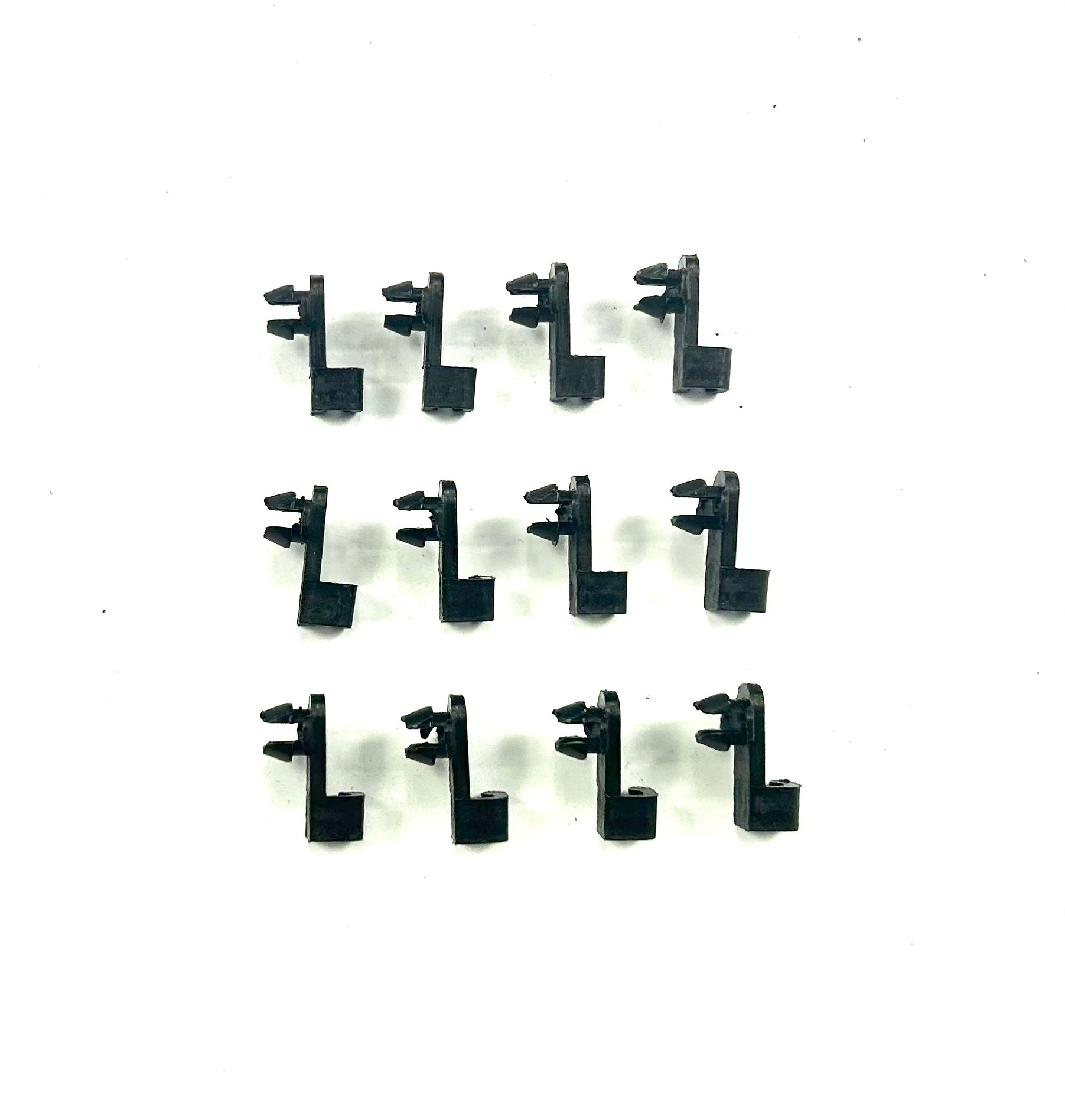 12 x Plastic Clips for Threaded Wire Connecting Lock Rods on Ute Lids & Canopies
