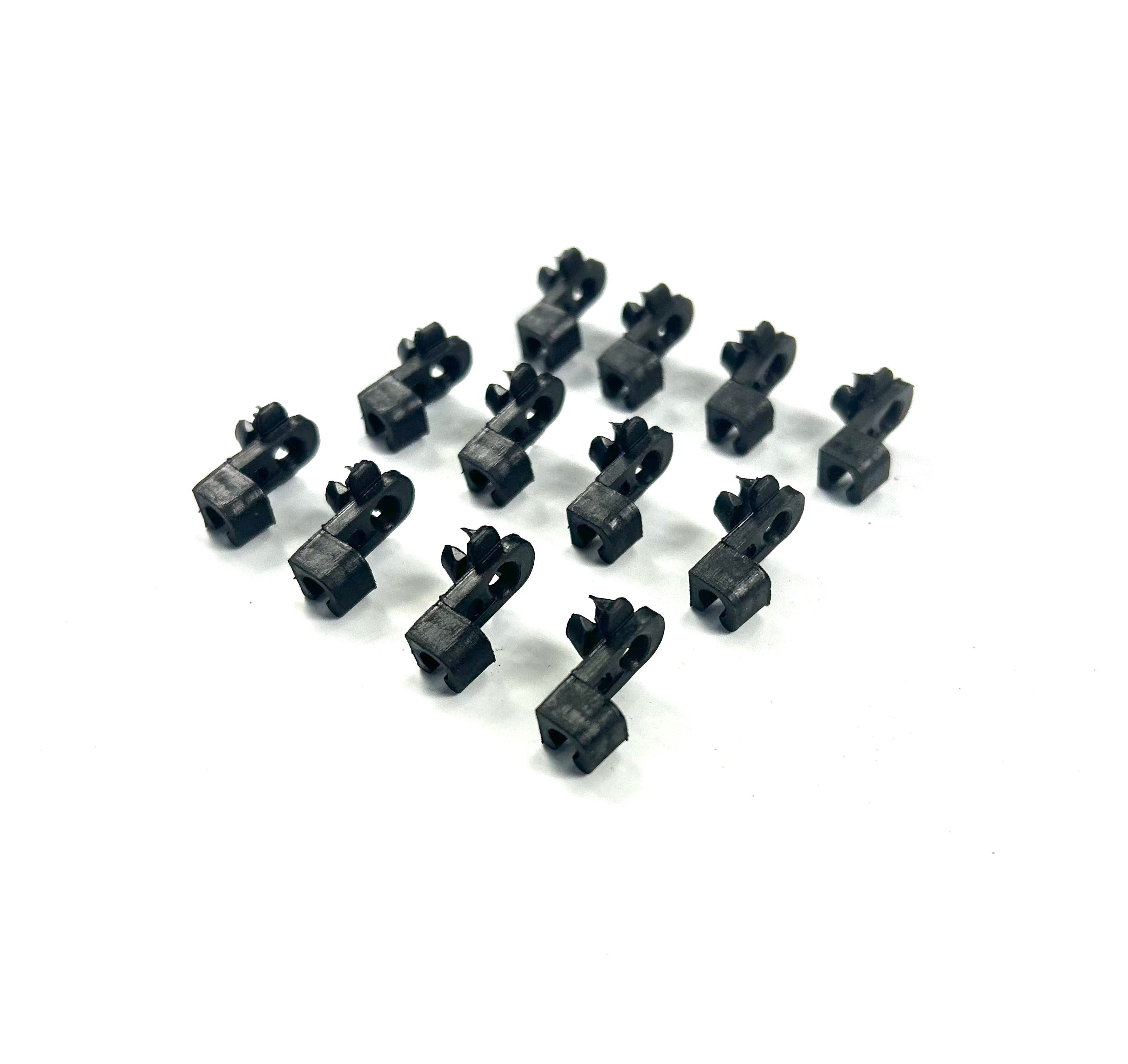 12 x Plastic Clips for Threaded Wire Connecting Lock Rods on Ute Lids & Canopies