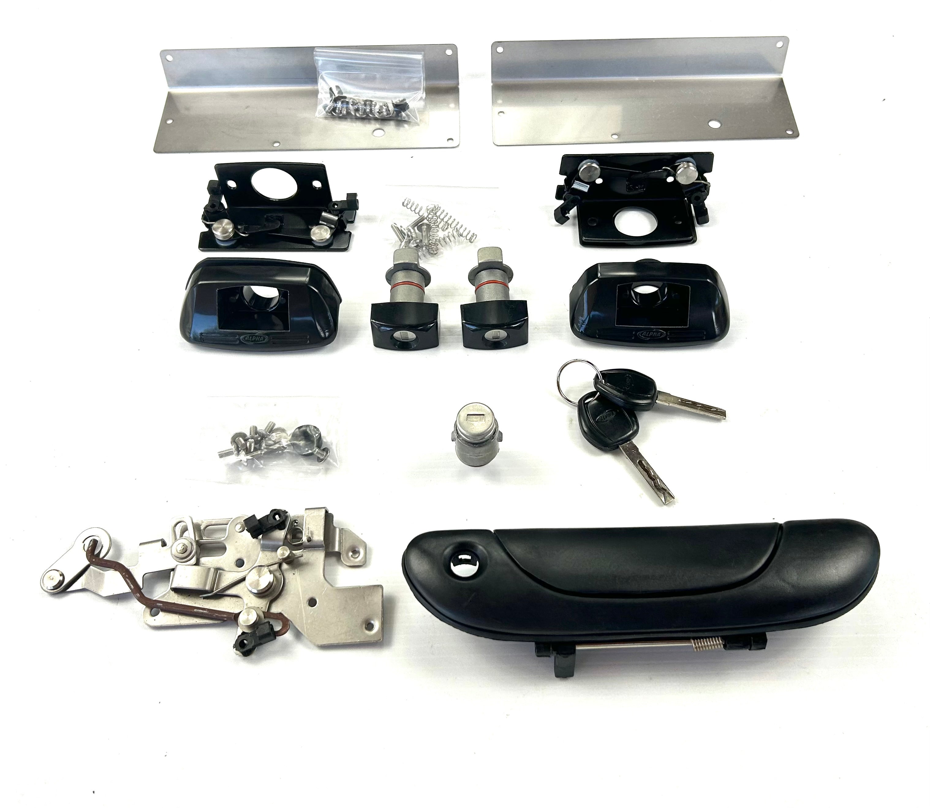 ALPHA CMX Canopy Lock Set Rear Handle + 2 Side Lift Up Door Window Locks HardTop
