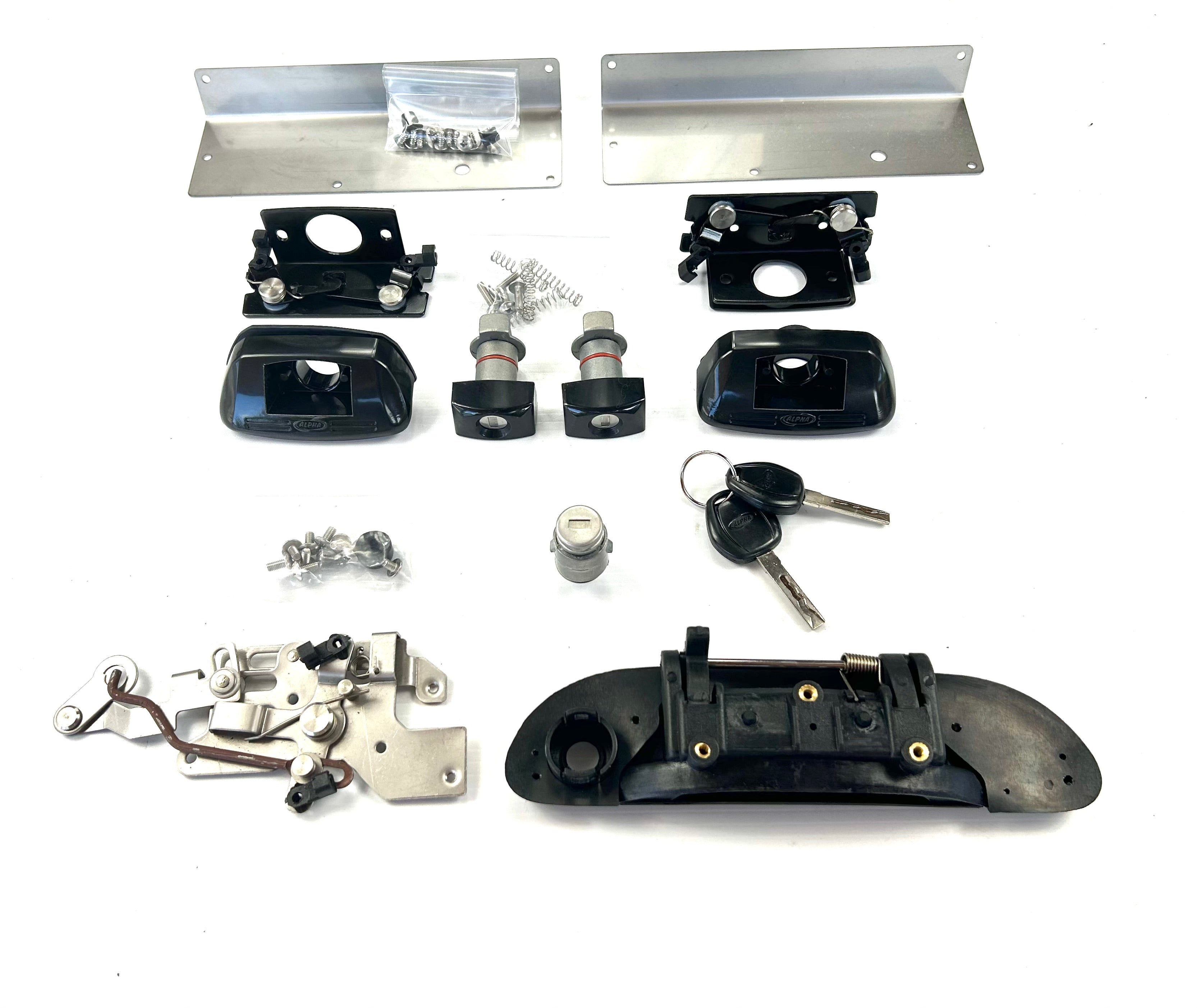 ALPHA CMX Canopy Lock Set Rear Handle + 2 Side Lift Up Door Window Locks HardTop
