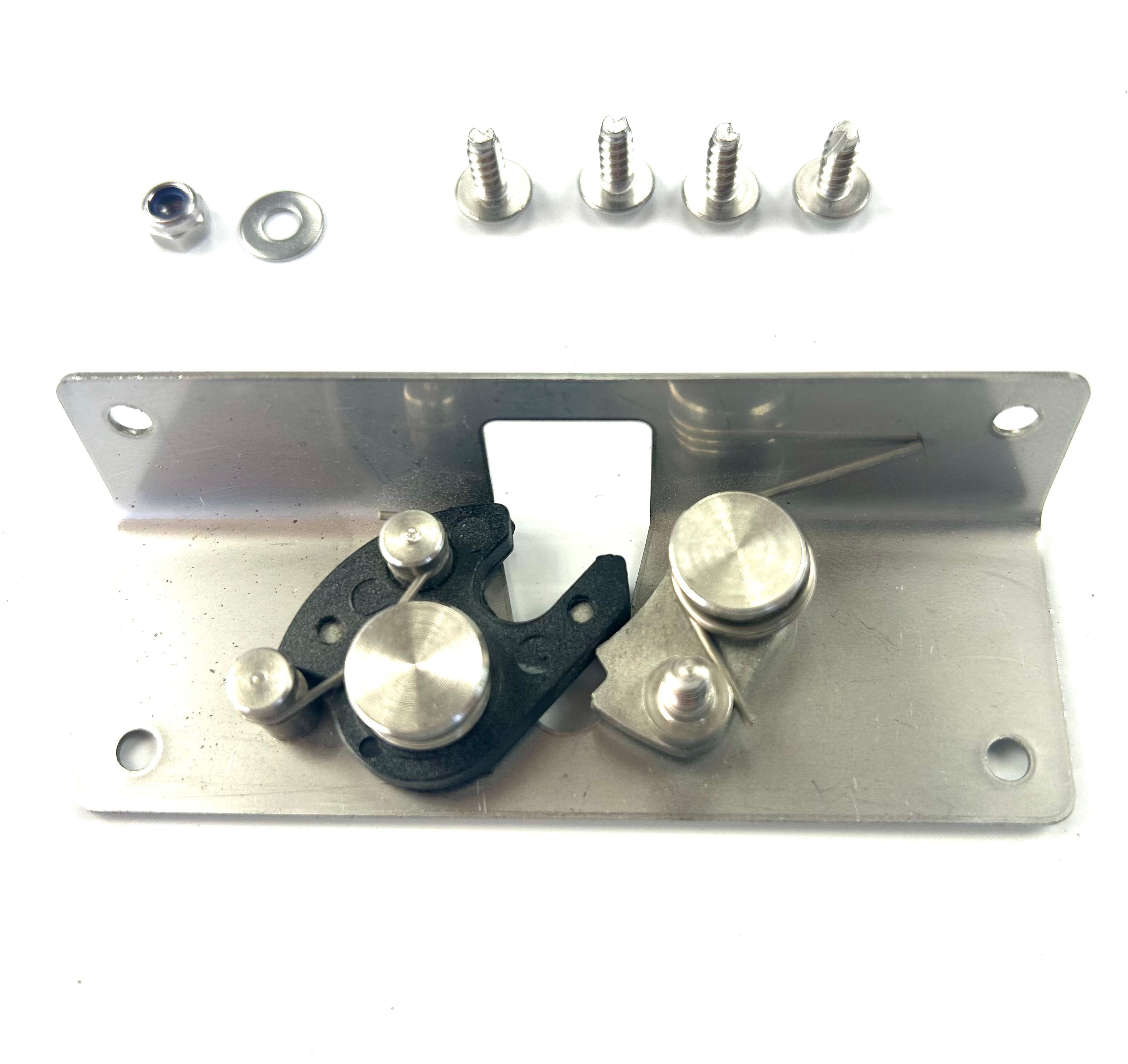 ALPHA CME Canopy Side Door Wing Lock Hook Plate Catches + Rod Arms HardTop Truck