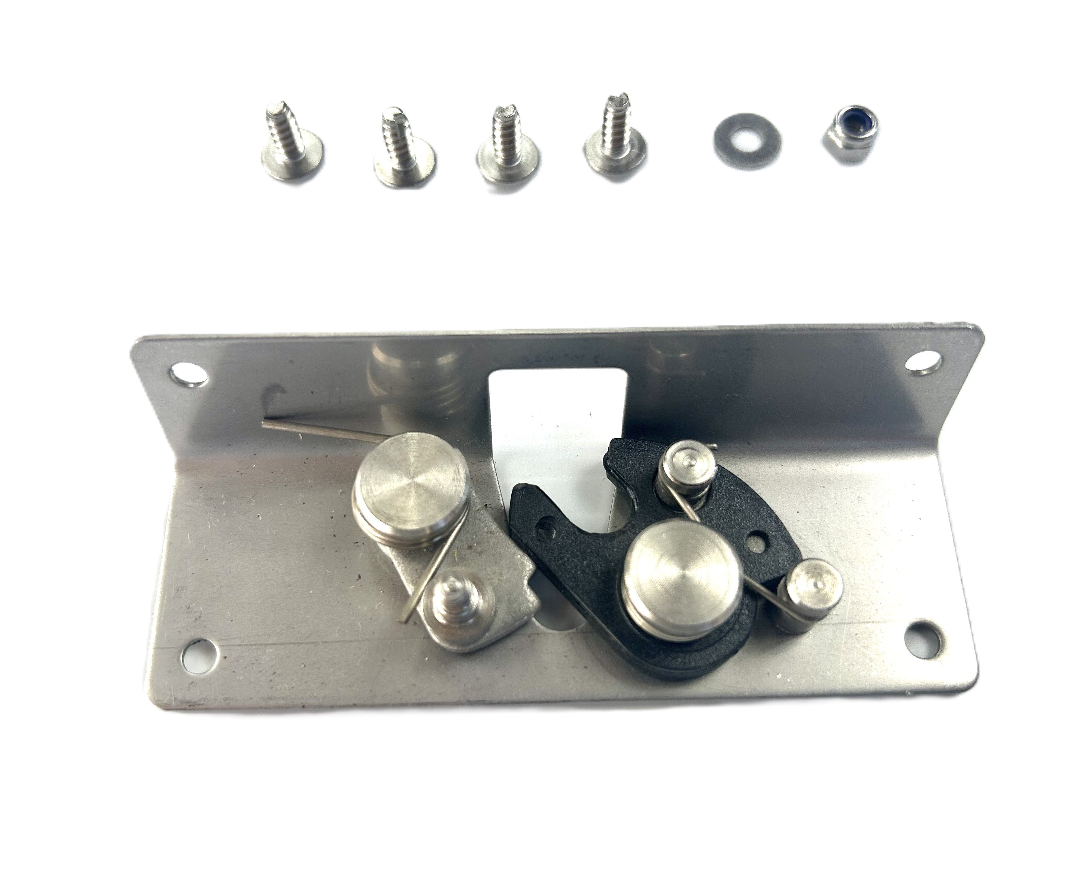 ALPHA CME Canopy Side Door Wing Lock Hook Plate Catches + Rod Arms HardTop Truck