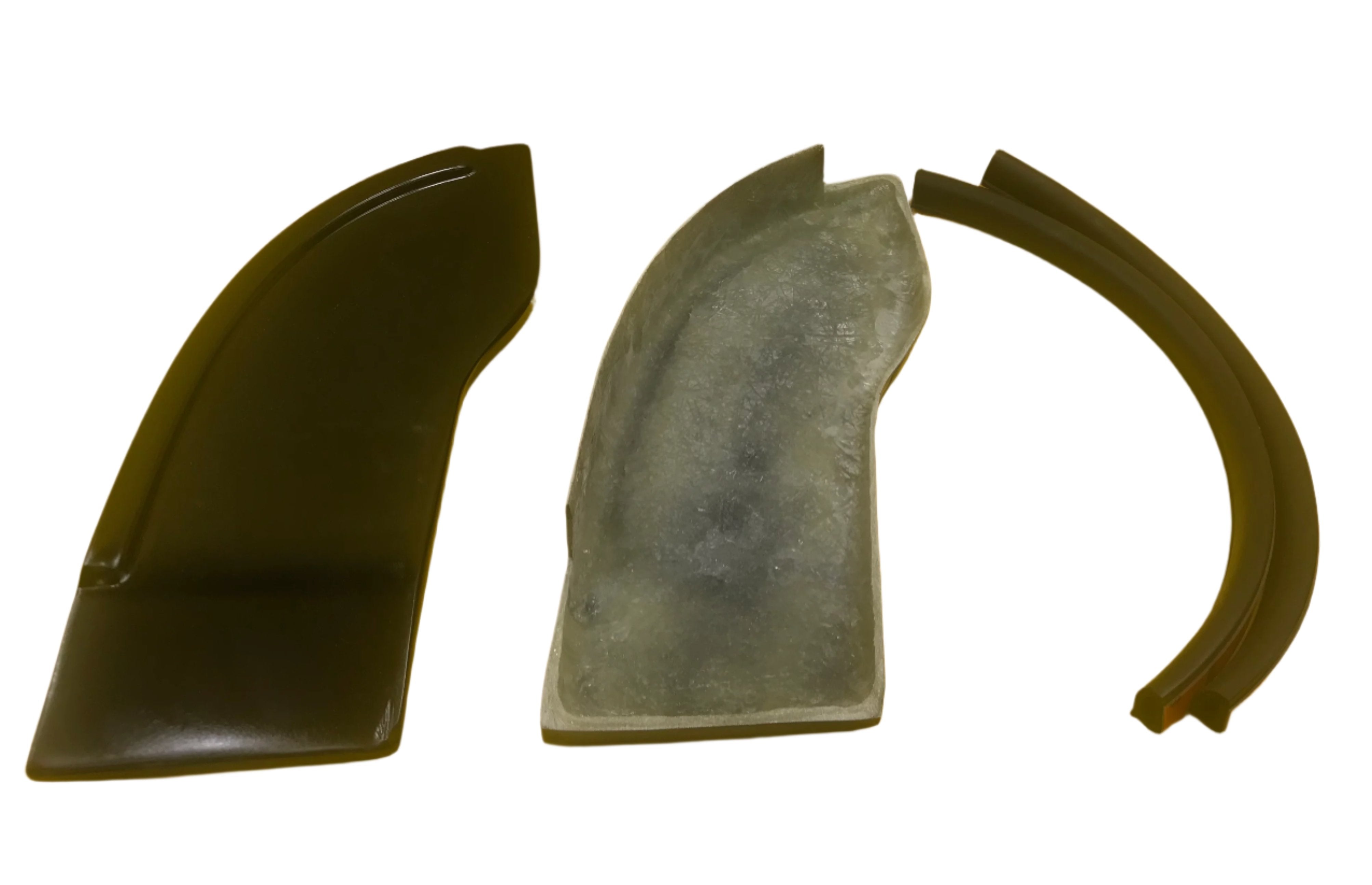 VU VY VZ Commodore Ute Lid Front Corner Infills RAW For EGR Plastic Lids with Shiny Black Plastic Underneath