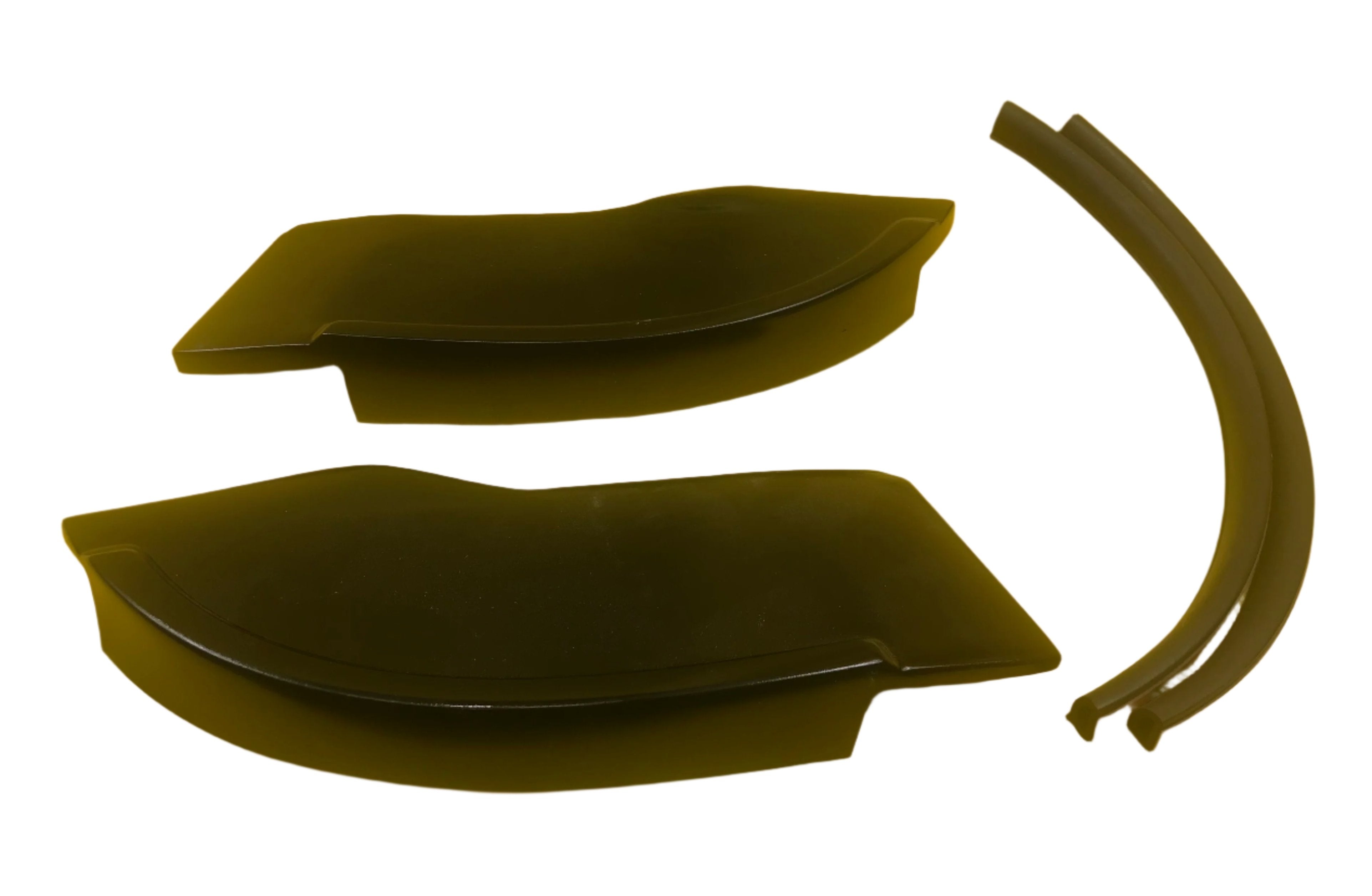 VU VY VZ Commodore Ute Lid Front Corner Infills RAW For EGR Plastic Lids with Shiny Black Plastic Underneath