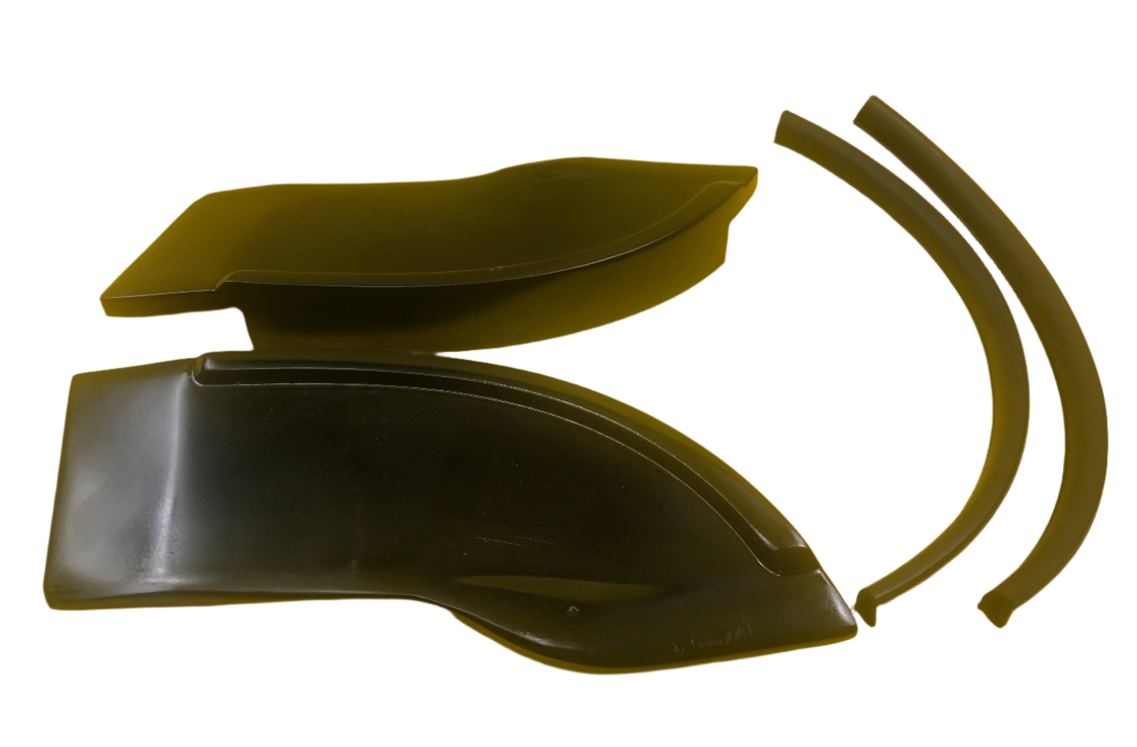 VU VY VZ Commodore Ute Lid Front Corner Infills RAW For EGR Plastic Lids with Shiny Black Plastic Underneath