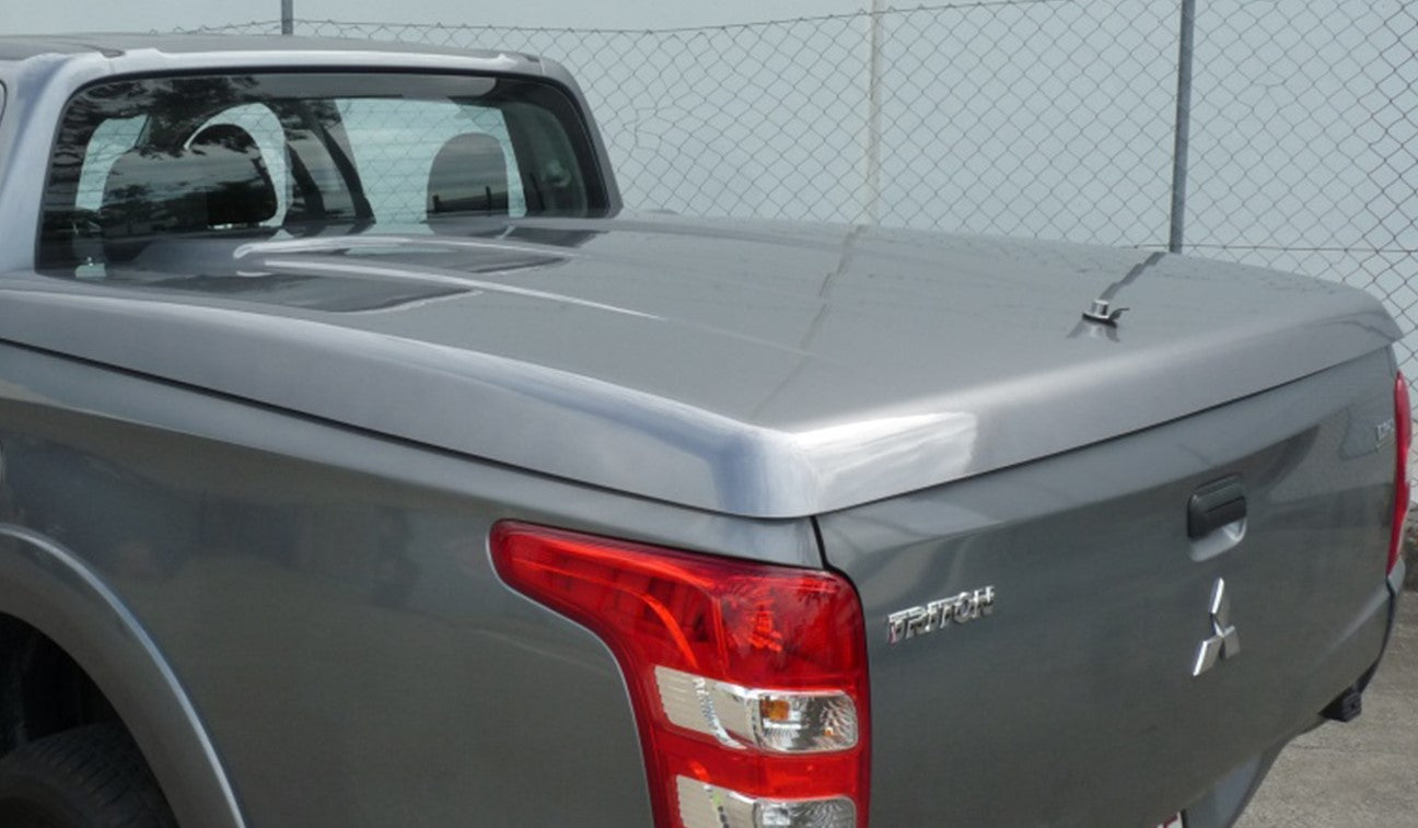 Mitsubishi Triton MQ MR 1P & 3P EGR Plastic Ute Lid Hard Tonneau Covers M10-M10 Ball Heads 585mm x 200n