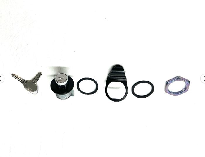 Nissan D40 Navara Genuine OEM Push Button Ute Lid Lock fits EGR Lids with Shiny Plastic Underneath Lids