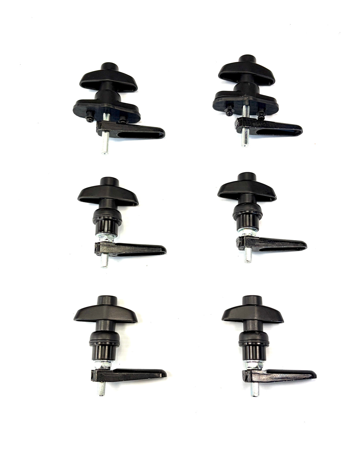 Canopy 2 x Framed Rear + 4 x Side Glass Window T-Handle Locks All Same key