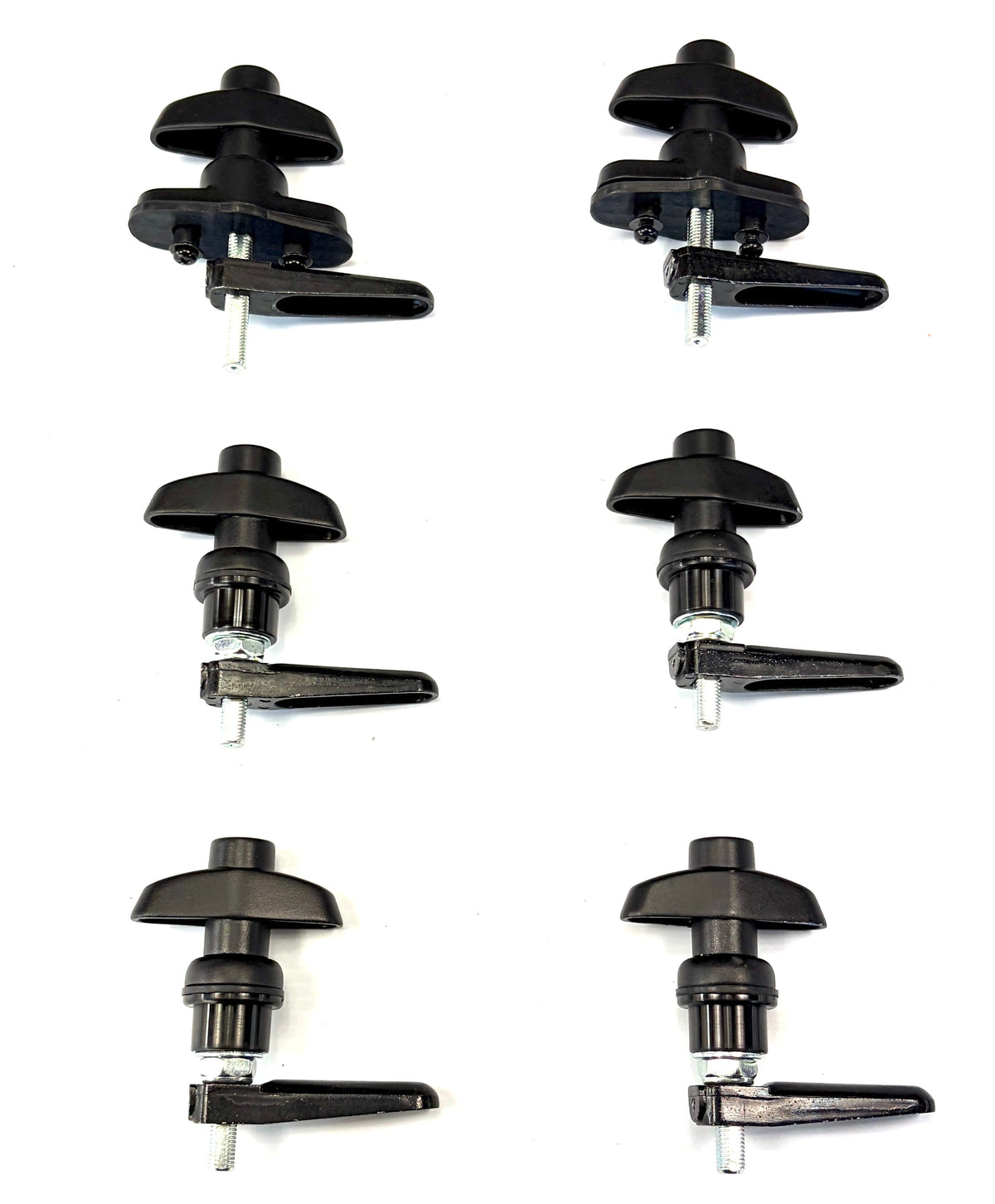 3XM Canopy 2 x Framed Rear + 4 x Side Glass Window T-Handle Locks All Same key