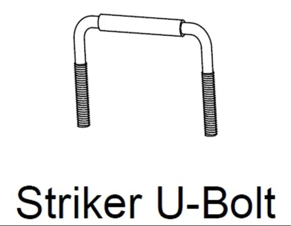 Lock Striker U-Bolt Bracket Replacement Loops for EGR Lid Lock Bracket Catches for EGR Lids with Shiny Plastic Underneath