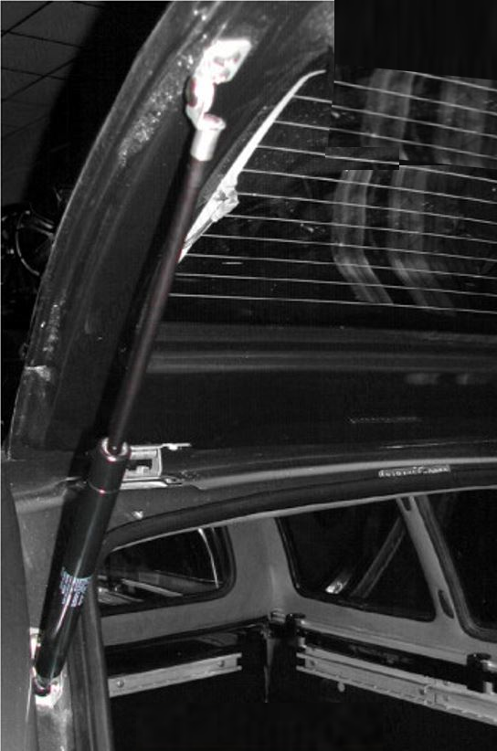 Alpha CMX Canopy Rear Lift Up Window Gas Struts & Brackets Stabilus Hardtop