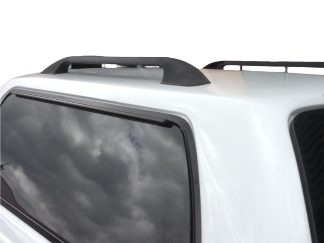 Canopy Roof Rack Rails Bars Ute Black 96cm LONG & Internal Support Plates