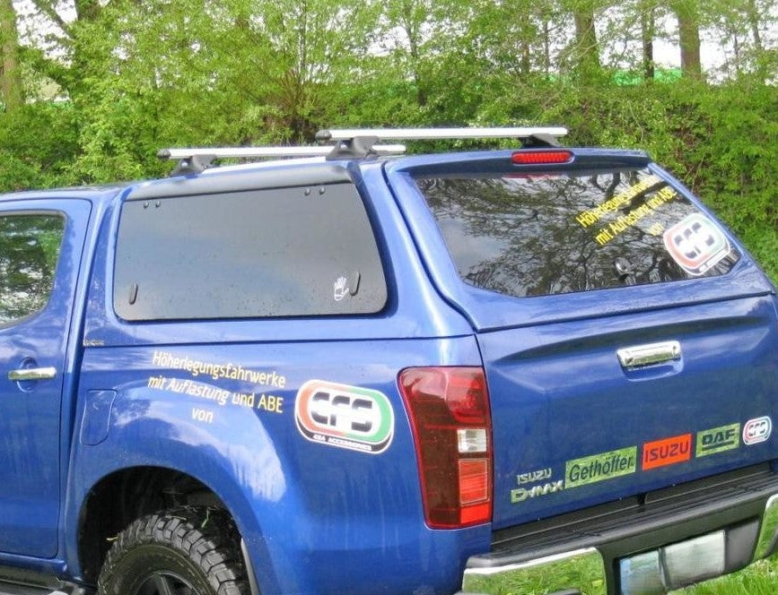 Canopy Roof Rack Tracks & Cross Rail Bars Proland Brand 90cm Short fits Most Dual Cab Canopies