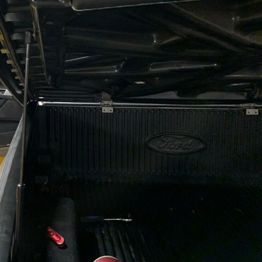 AU BA BF Ford Falcon fits EGR 25mm Female Hinge & Bolts Fitment on Ute for EGR Ute Lid with Shiny Black Plastic Underneath Kit-B