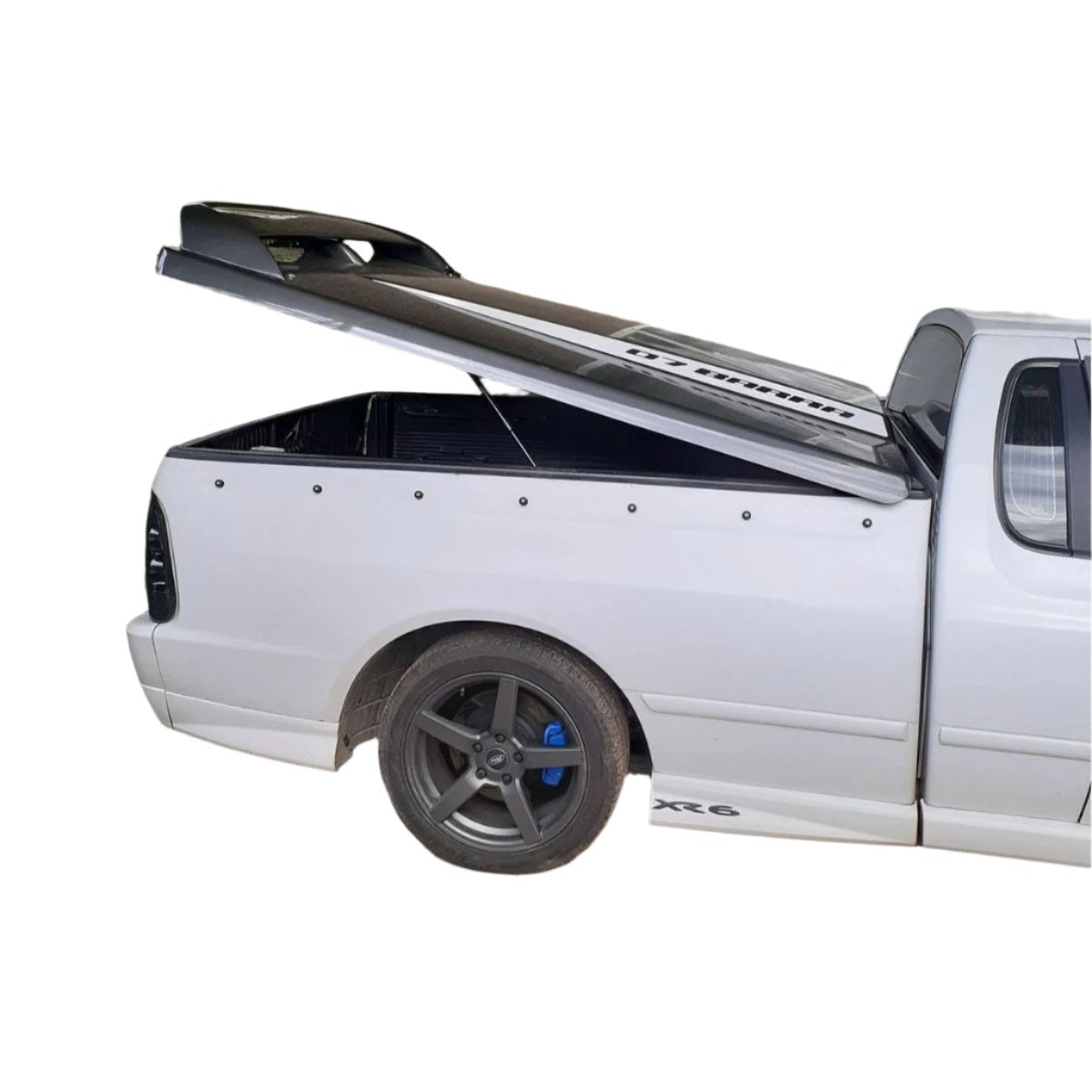 AU BA BF Ford Falcon 25mm Female Hinge & Pins Fitment on Ute for EGR Ute Lid with Shiny Black Plastic Underneath Kit-C