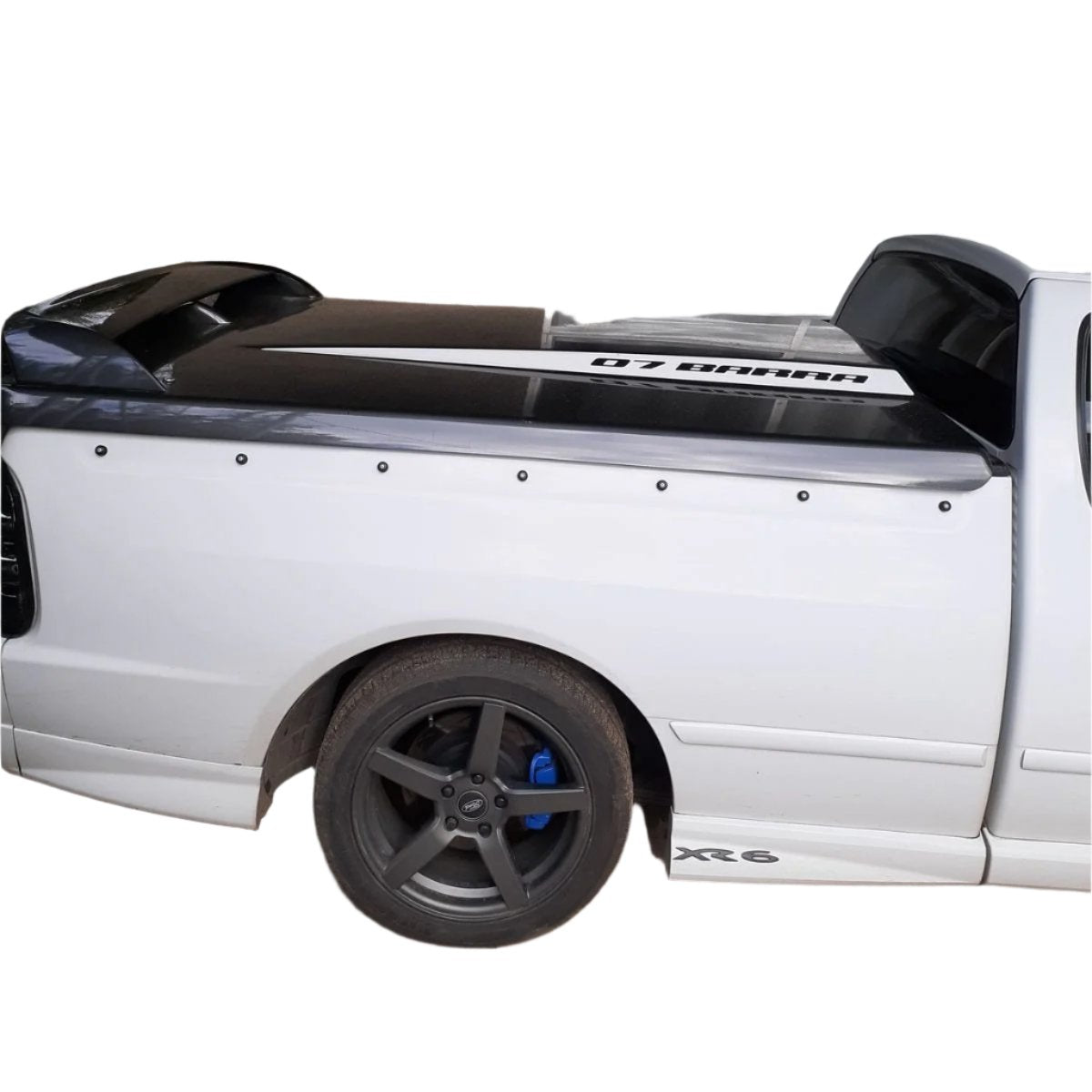 AU BA BF Ford Falcon 25mm Female Hinge & Pins Fitment on Ute for EGR Ute Lid with Shiny Black Plastic Underneath Kit-C