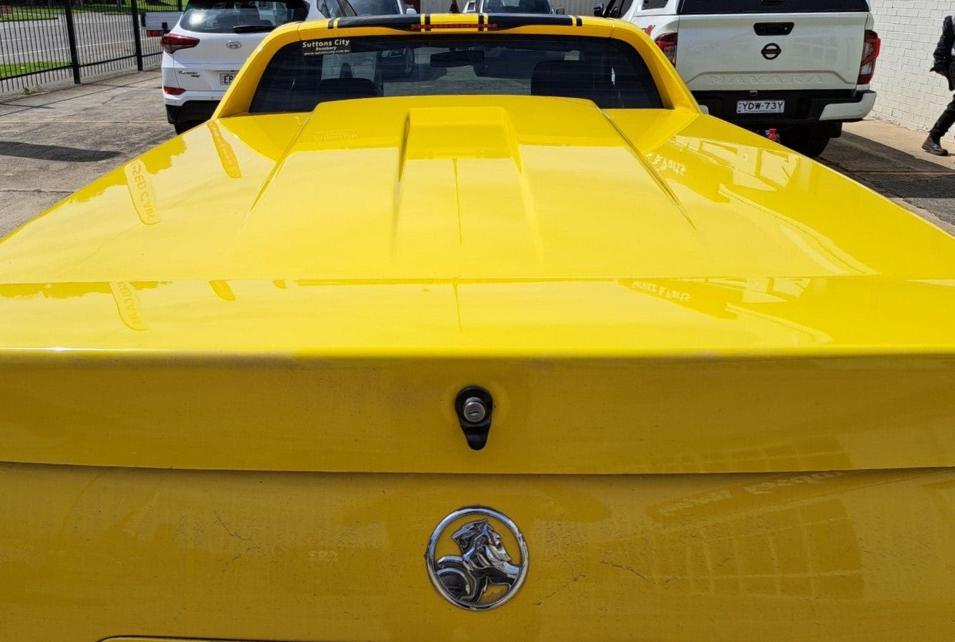 PX Ford Ranger Genuine OEM Push Button Ute Lid Lock fits EGR Lids with Shiny Plastic Underneath Lids
