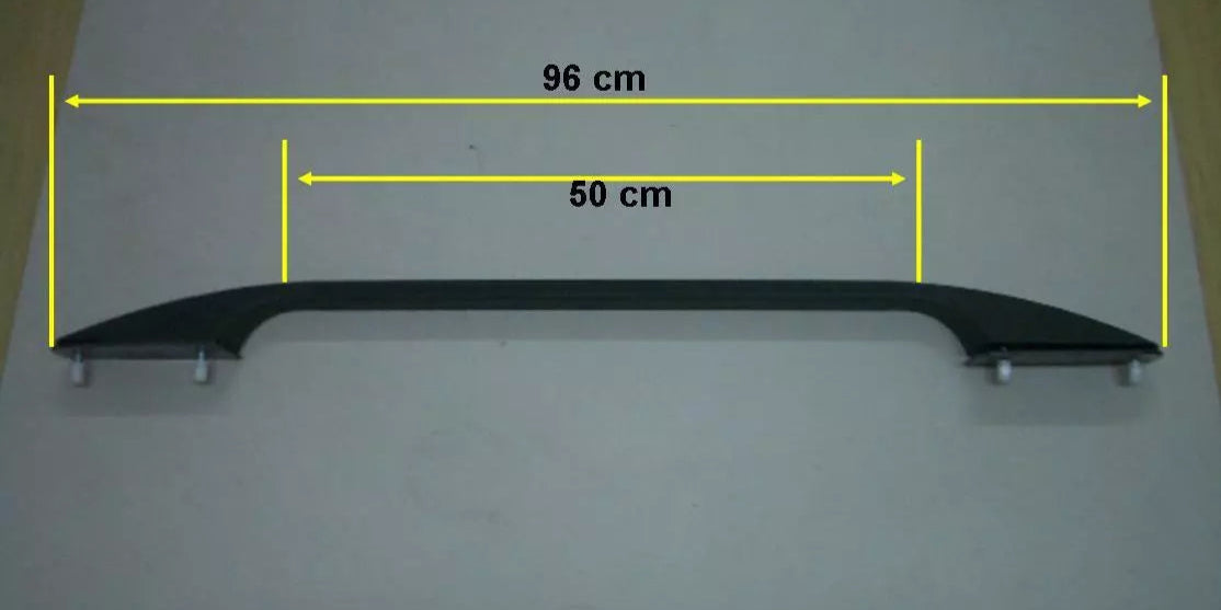 Canopy Roof Rack Rails Bars Ute Black 96cm LONG & Internal Support Plates