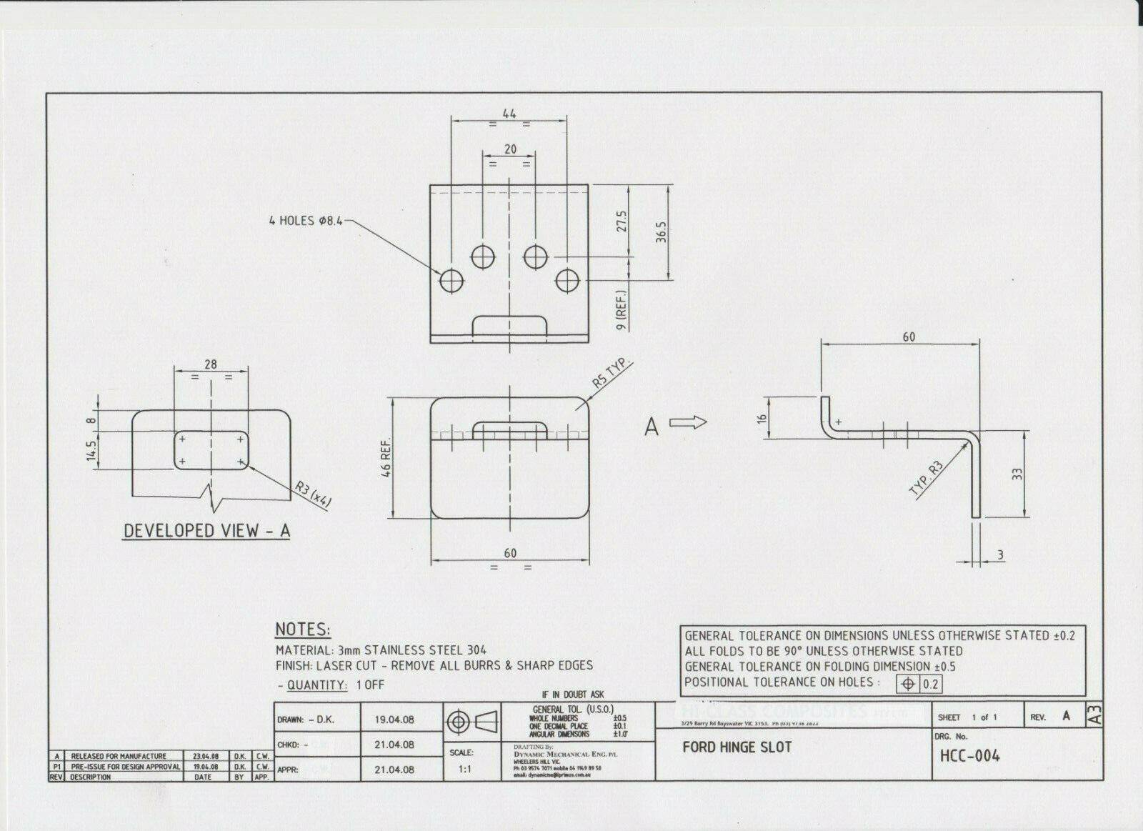 AU BA BF Ford Falcon Ute Lid Hinge Slots FEMALE for Carpeted Fibreglass Lids SET-B Hinges & Seal & Screws