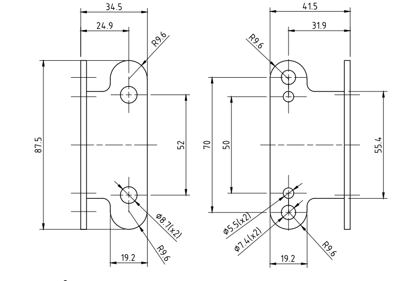 Toyota Hilux 2006-2016 Aftermarket Replacement Adjustable Small Lock Bracket Catches for EGR Push Button Plastic Ute Lids