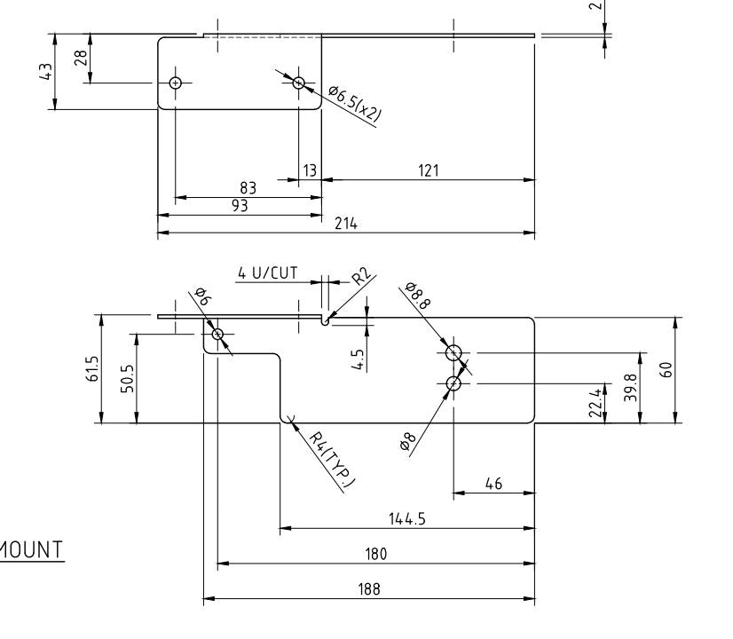 VE VF Commodore Plastic Lid Adjustable Lock Bracket Catch for EGR Push Button Ute Lid Lock Plastic Lids