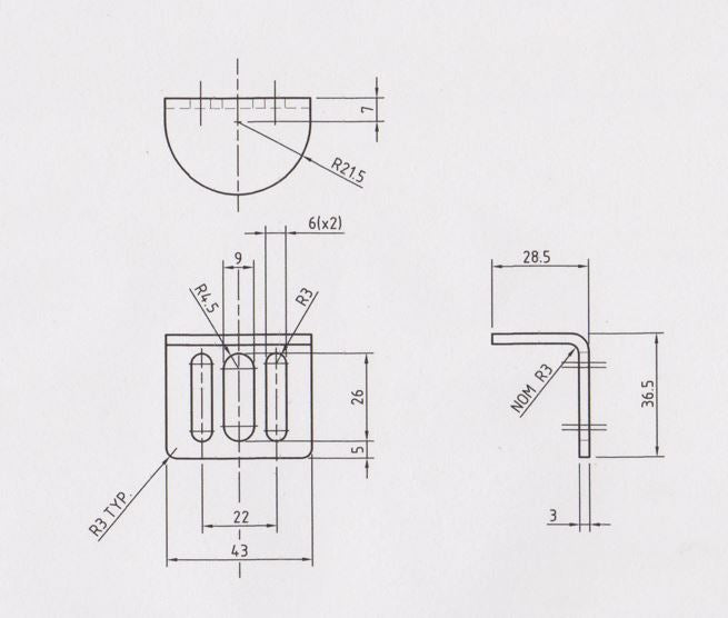 VS VR VT VN Commodore Lock Brackets Medium Brackets Catches for Ute Lid Locks
