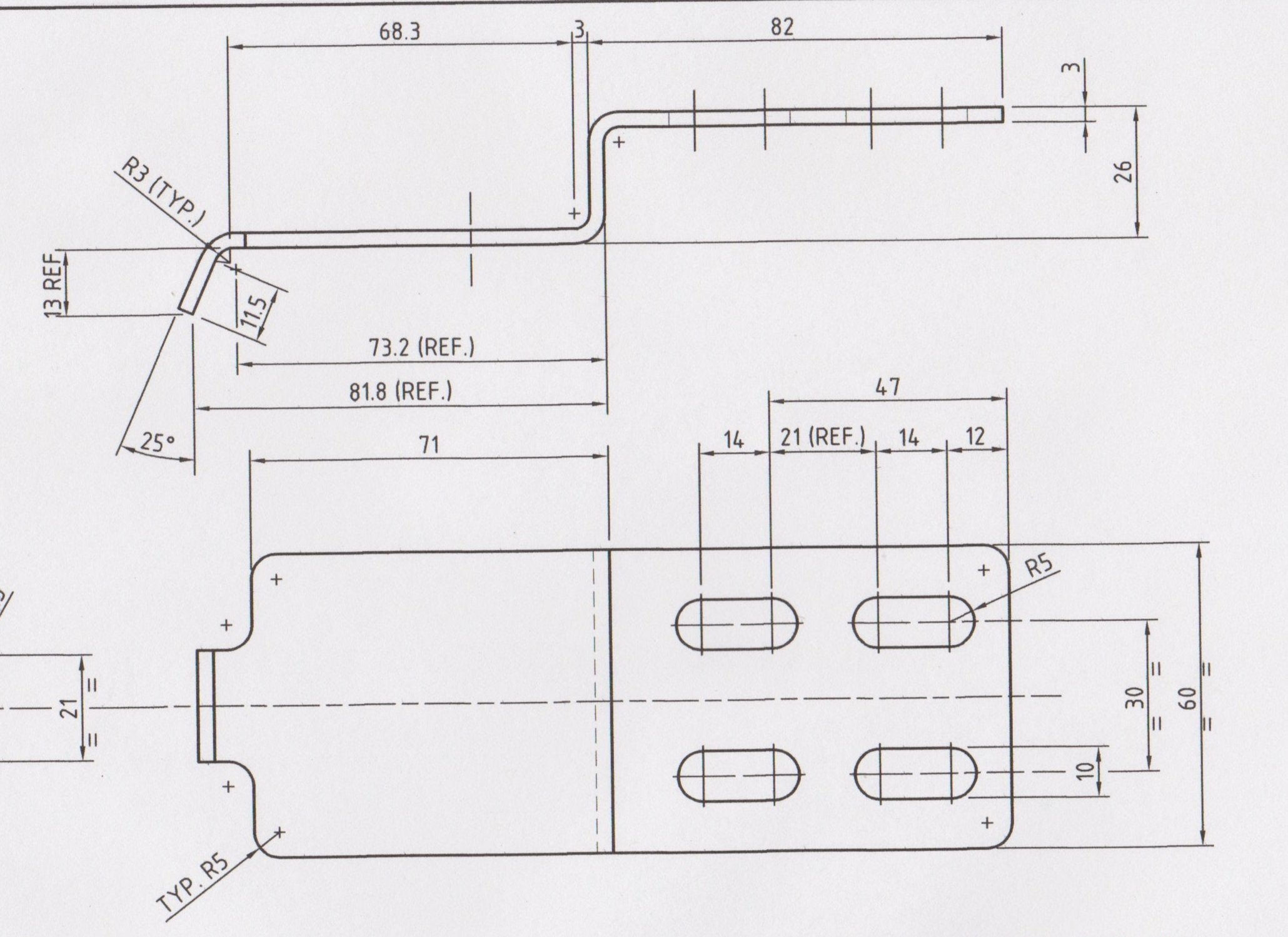 Crewman Holden Ute Lid Long Male Hinge Tongues for Carpeted Fibreglass Lids SET-A Long Male Hinges