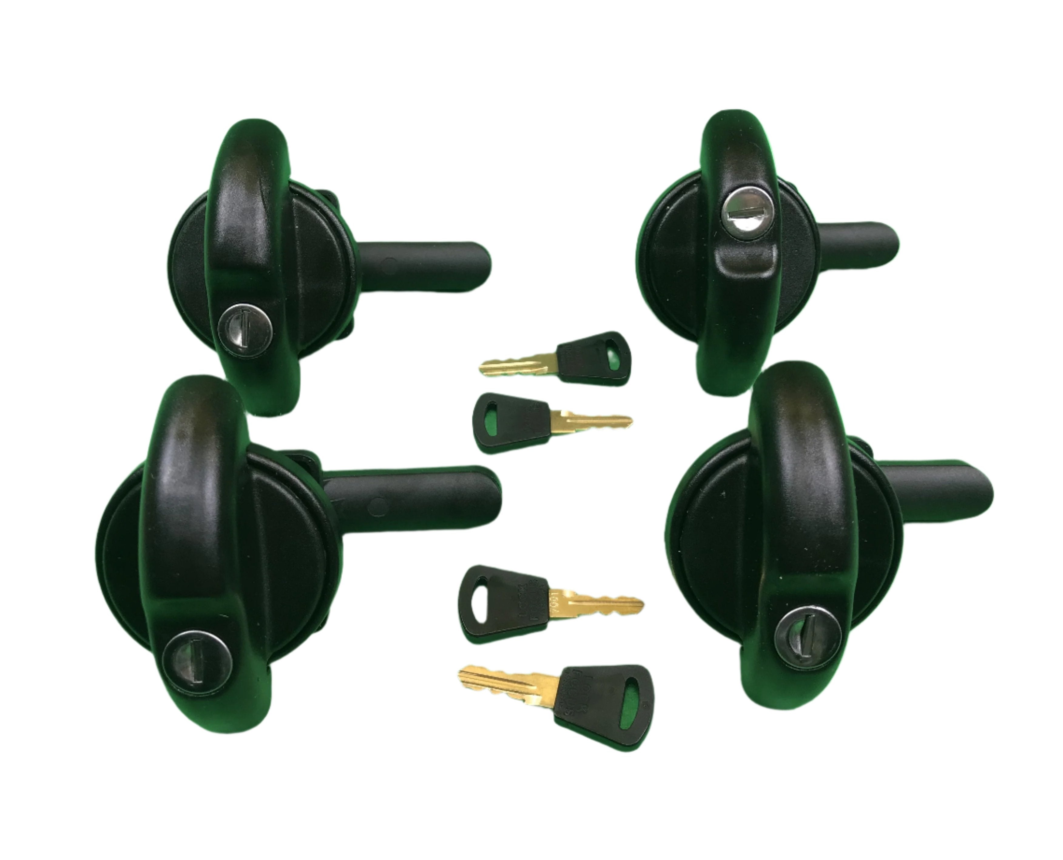 ARB 4 x Canopy D-Handle Round Side Lift Up Window Locks All Same key