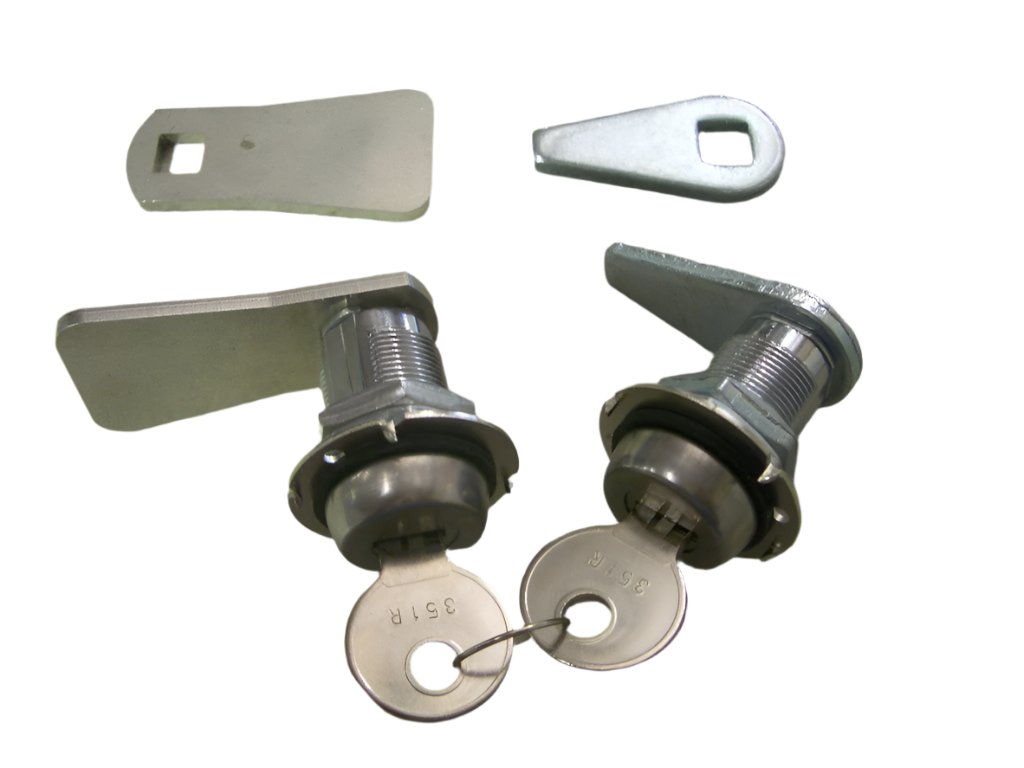 AMCAT Lid Brands Ute Lid Locks Pair SET-B with Support Plates fits Fibreglass Carpeted Ute Lids