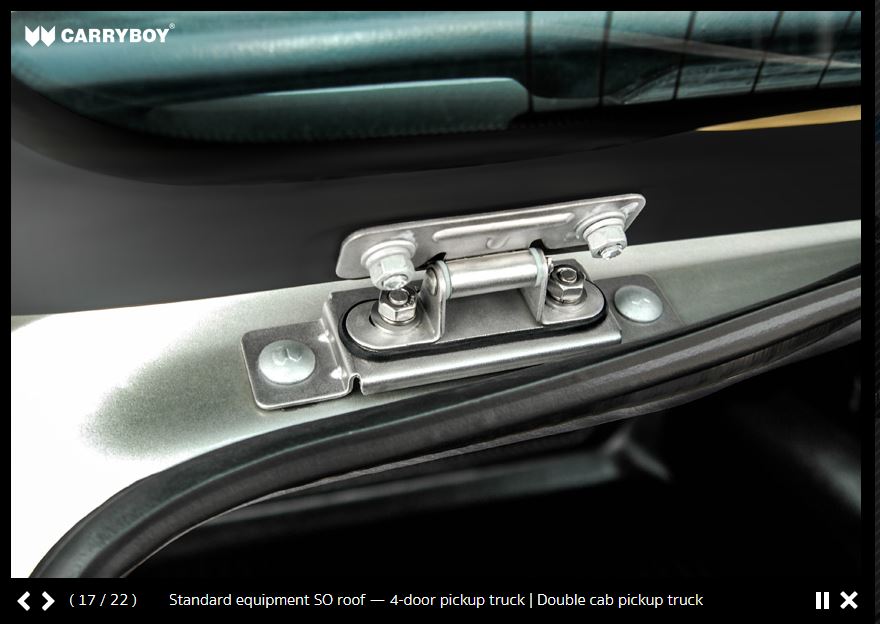 Canopy Rear Glass Window Hinges Stainless Steel Thai Ute Canopies HardTop