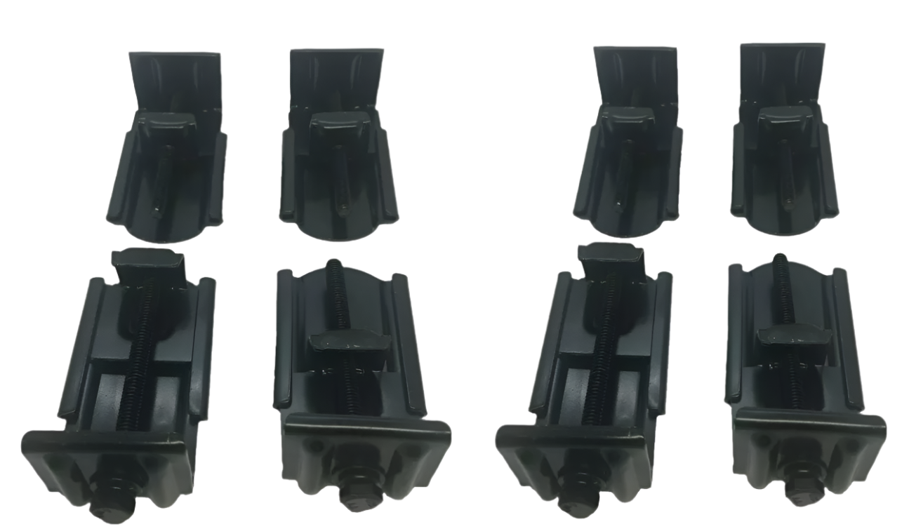 Clamps 8 x Black Metal Canopy Ute Mounting Fitting Kit Removable G-Clamp Ute Tub