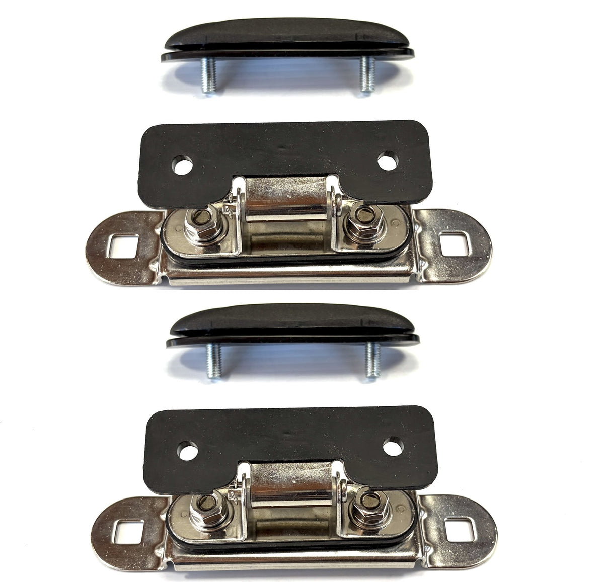 Canopy Rear Glass Window Stainless Steel Hinges + Mounting Plates Thai Canopies