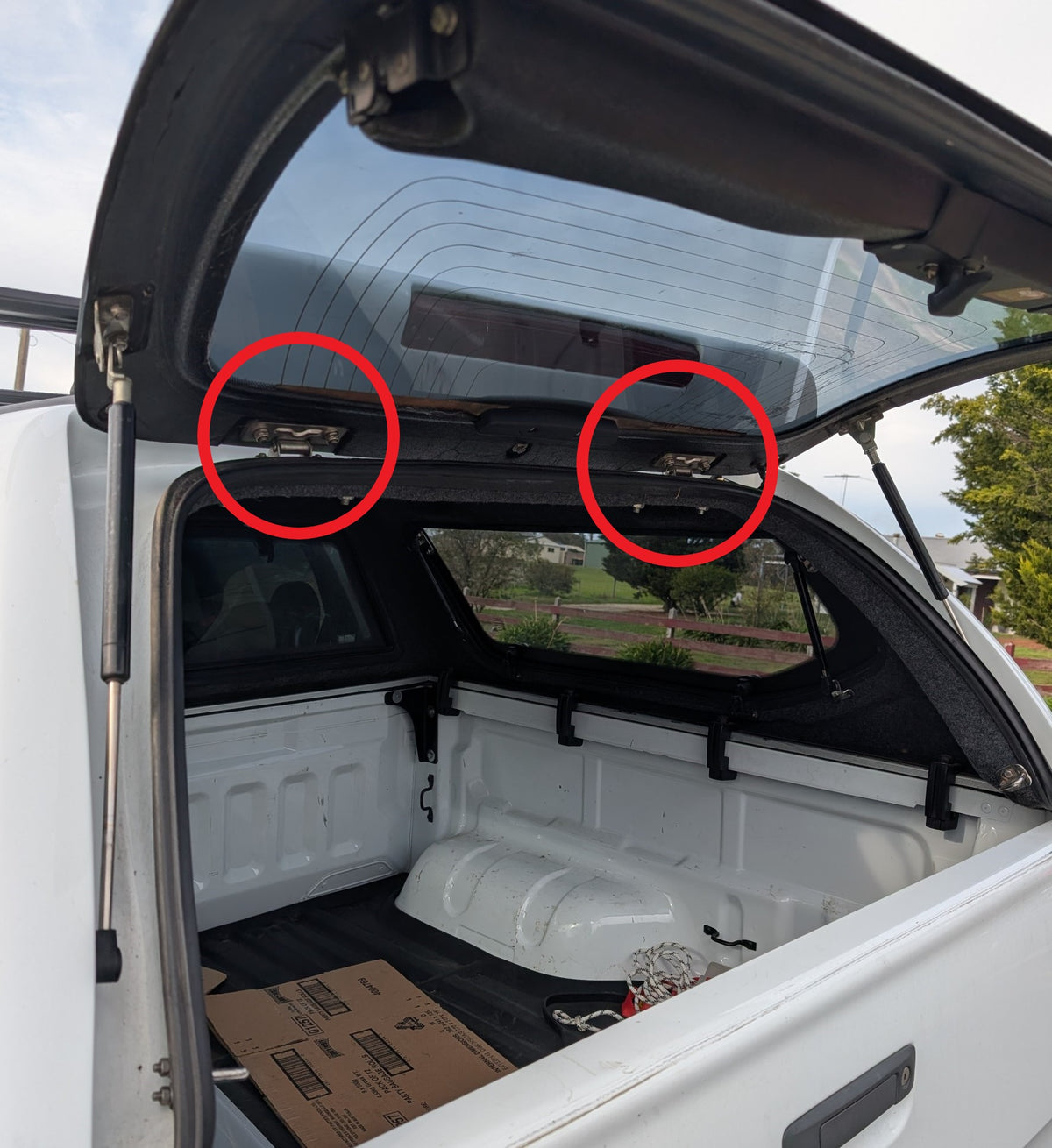 Canopy Rear Glass Window Hinges Stainless Steel Thai Ute Canopies HardTop