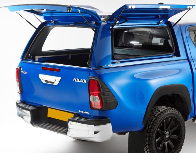 Alpha CMX Canopy Rear Lift Up Window Gas Struts & Brackets Stabilus Hardtop