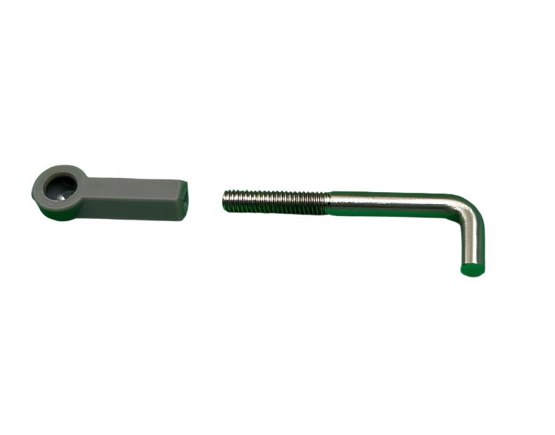 Pullrod & Angled Threaded Rod Adjustable connector to for EGR Central Locking Ute Lid Actuator Solenoid fits EGR Central Locking Ute Lids with Shiny Plastic Underneath