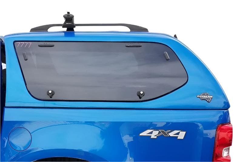 Flexiglass Central Locking Canopy Rear Window T Handle & 2 Side Locks Same key also fits Ultimate Flake