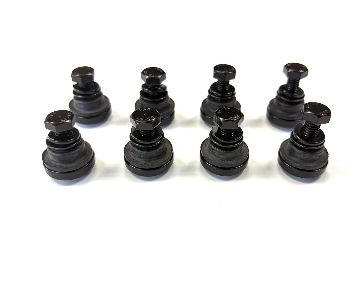 Aeroklas Canopy 16 x M4 + M5 Canopy Glass Window Black Round Head Mounting Bolts