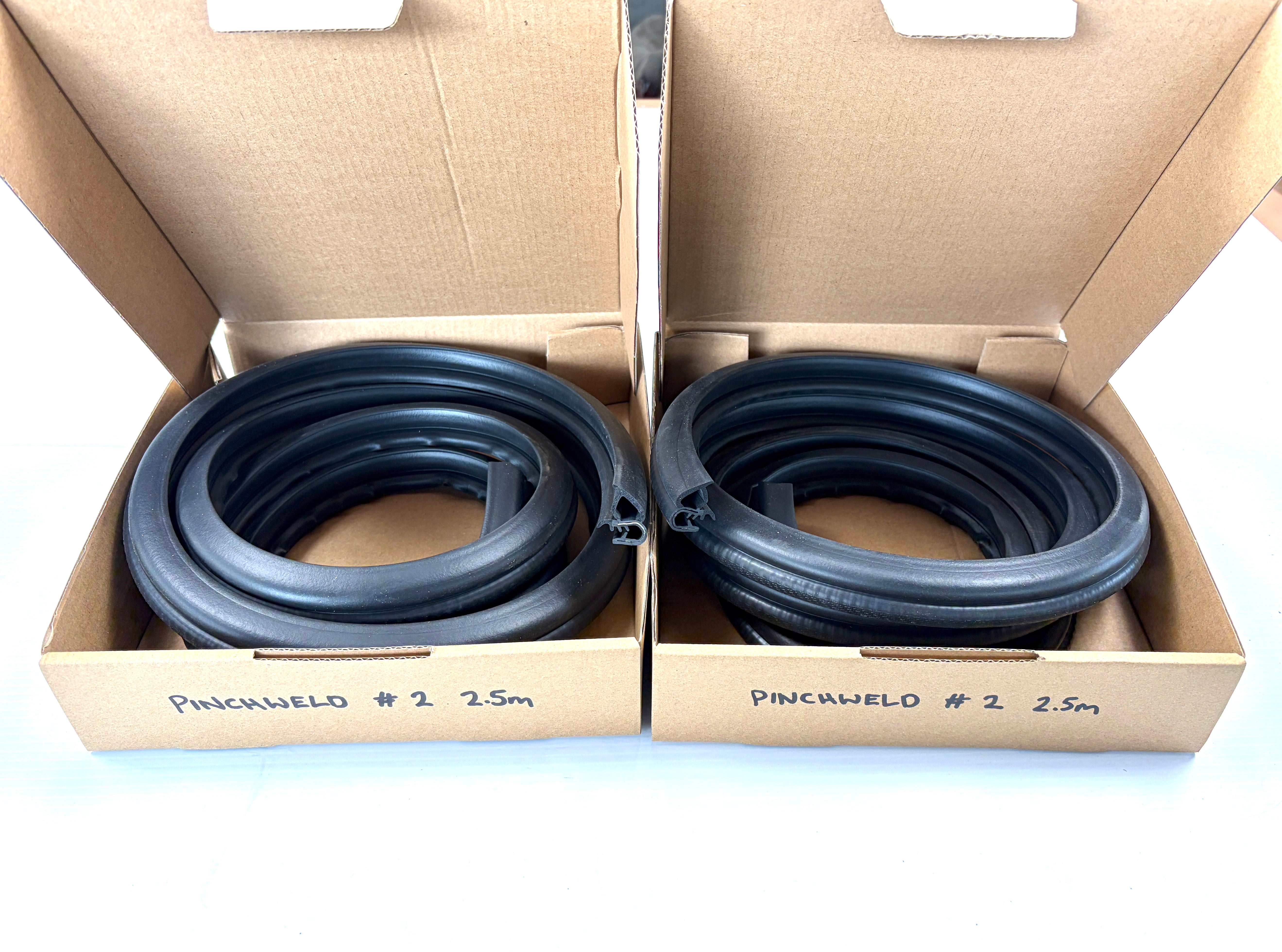 2 x Flexiglass Flexi Sports Canopy Pinchweld Rubber Seal Side Lift Glass Window