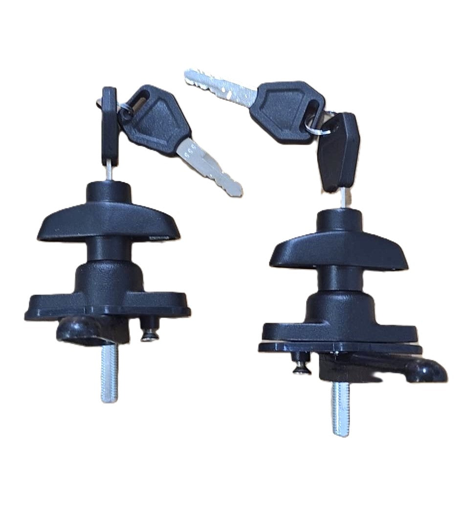 Canopy 6 x Side Window Long Shaft Locks 4 x 22mm Glass Hole & 2 x Framed 2 Hole Rear All Same key