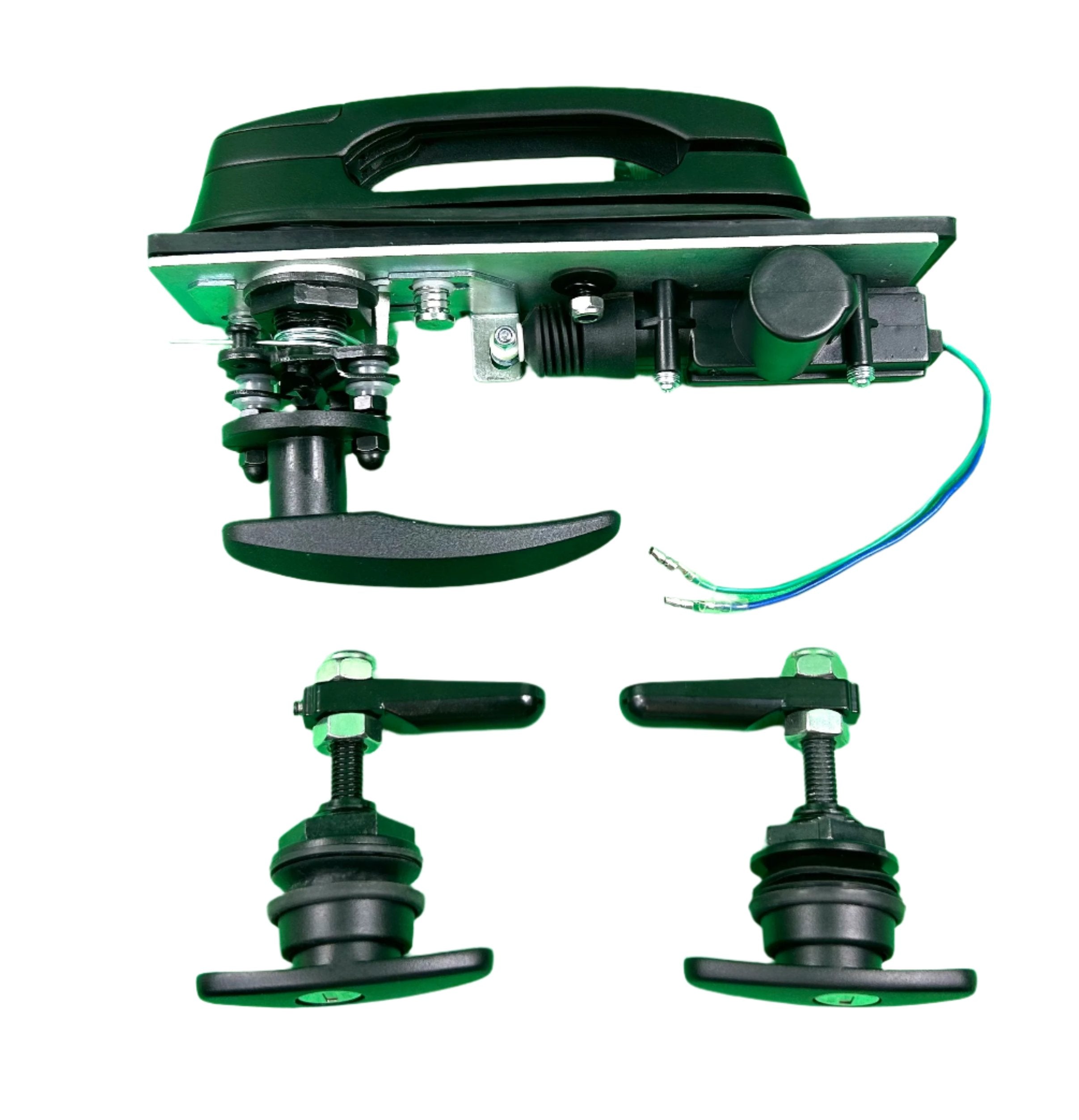 Ironman Canopy Replacement Central Locking Rear Window T Handle & 2 Side Window Locks 28-32mm Hole Size All Same key