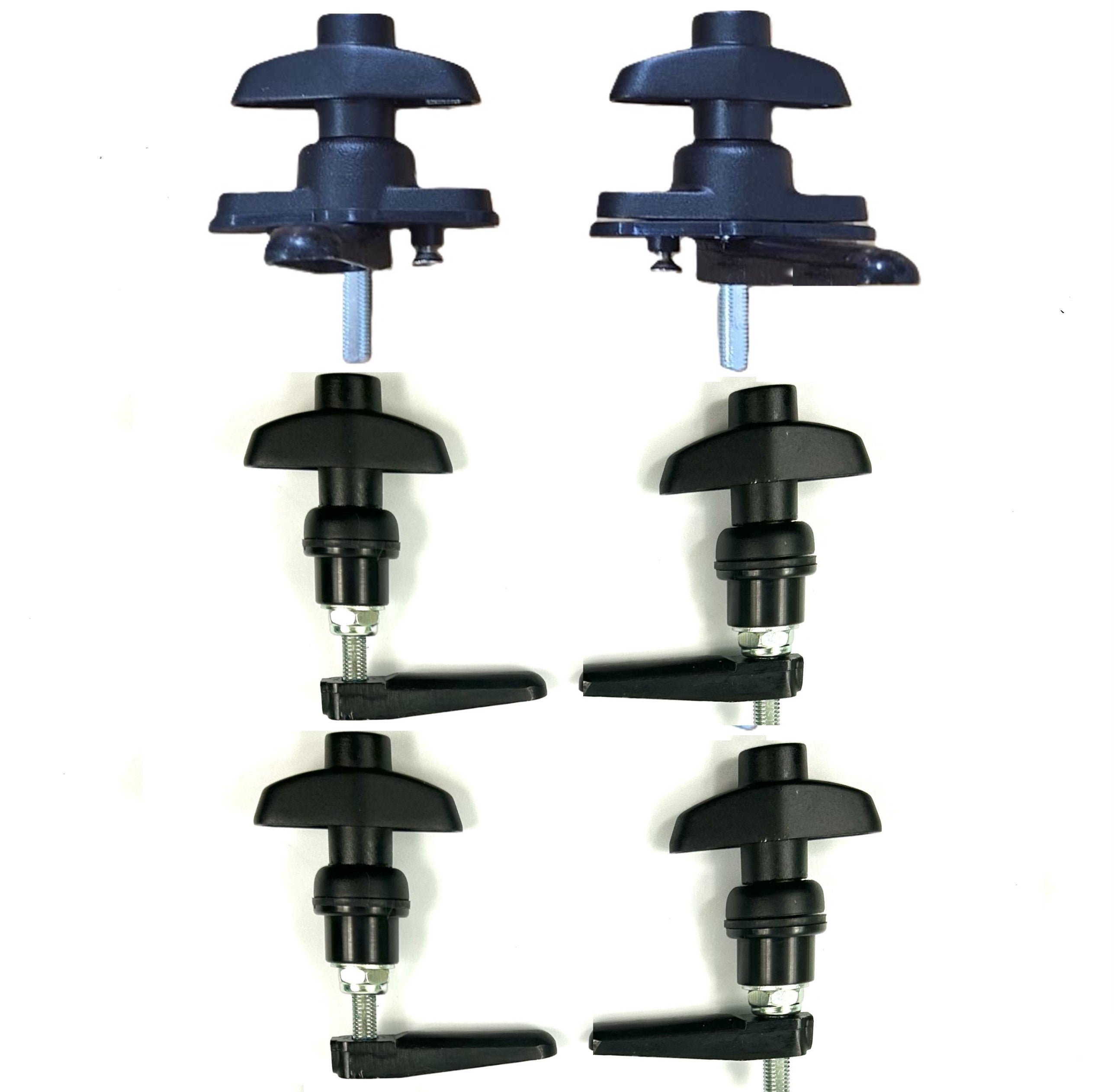 Canopy 6 x Side Window Long Shaft Locks 4 x 22mm Glass Hole & 2 x Framed 2 Hole Rear All Same key