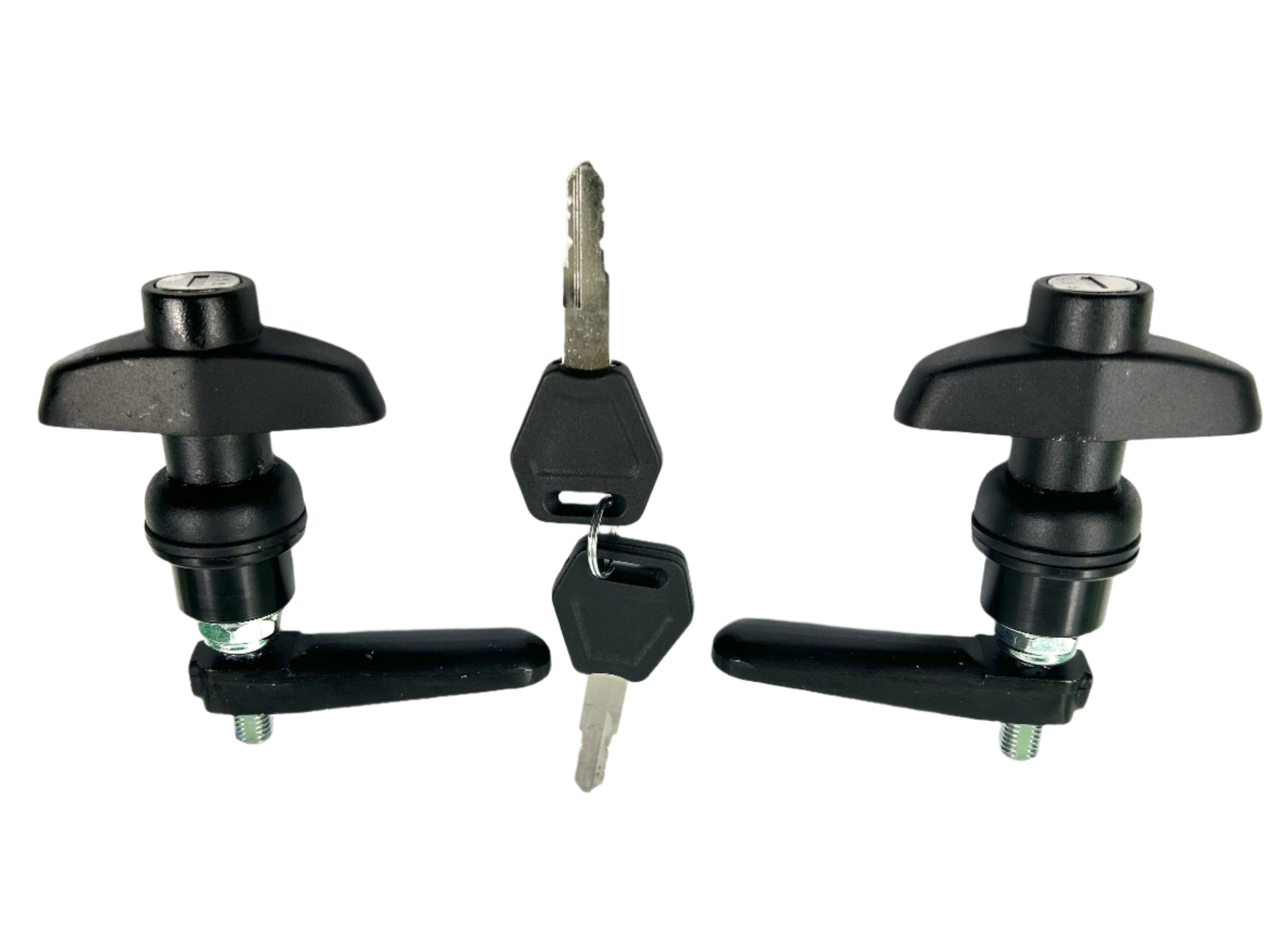 Aeroklas Canopy 2 x Side Lift Up Window Long Shaft Locks 22mm Hole Siz