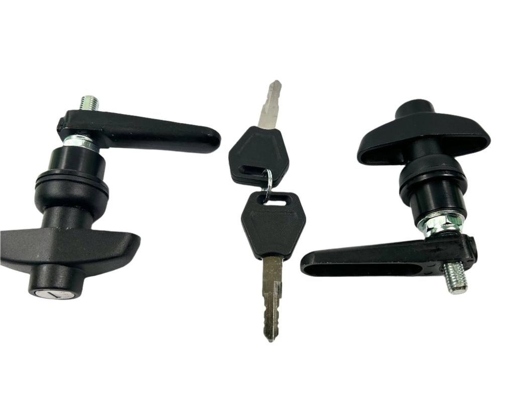 Aeroklas Canopy 2 x Side Lift Up Window Long Shaft Locks 22mm Hole Siz