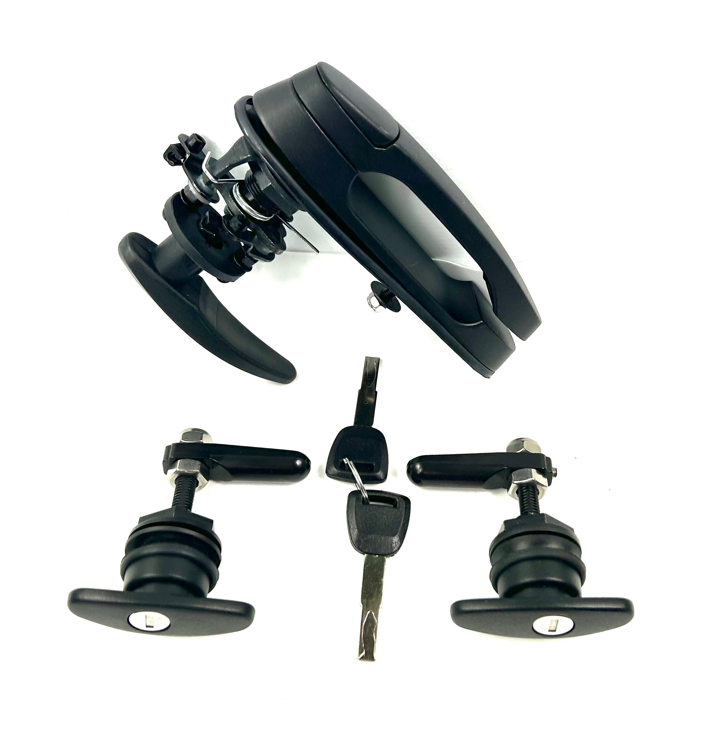 EGR Canopy Replacement Rear Window T Handle & 2 Side Window Locks 28-32mm Hole Size All Same key