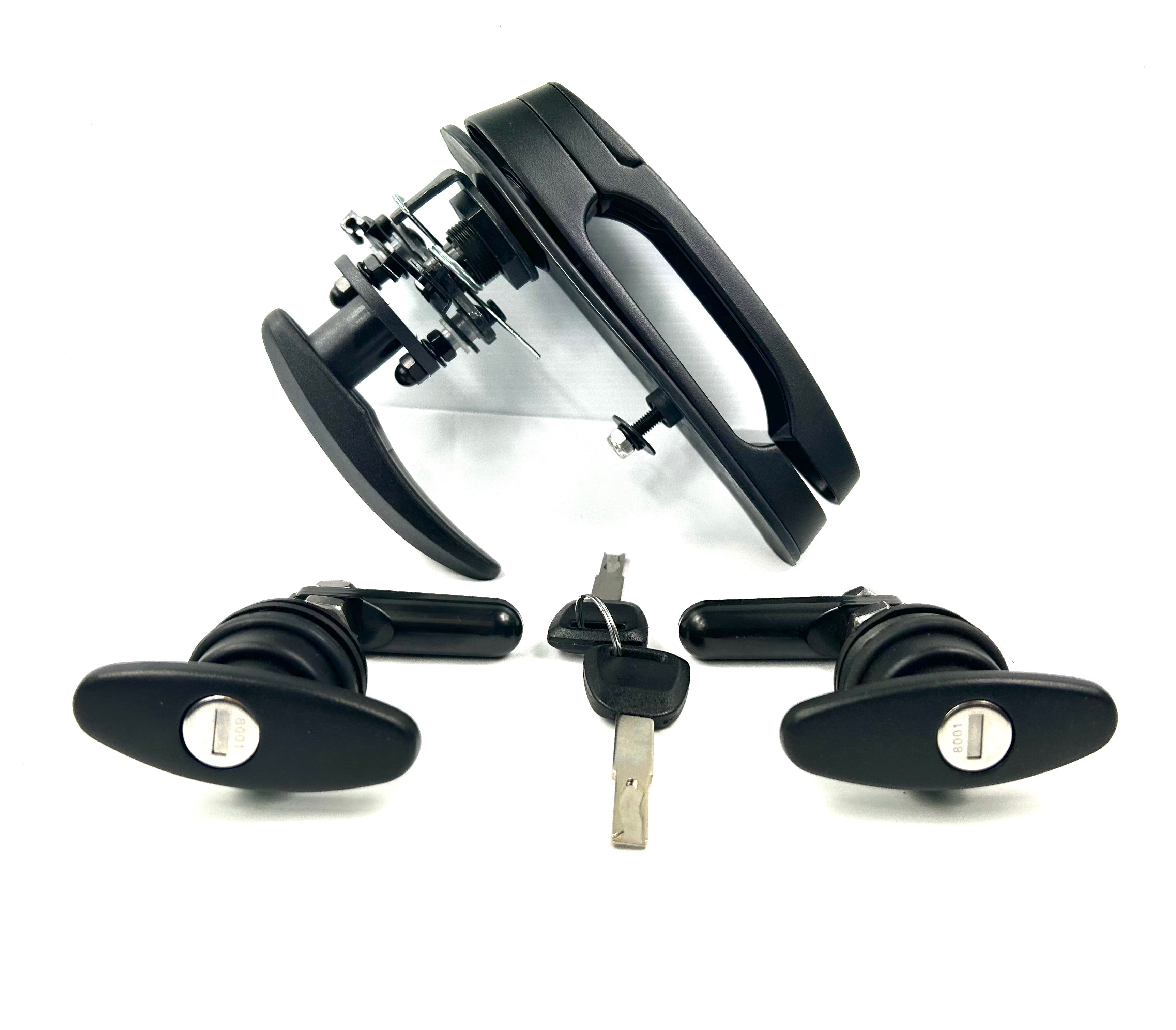 Flexiglass EDGE Canopy Replacement Rear Window T Handle & 2 Side Window Locks 28-32mm Hole Size All Same key