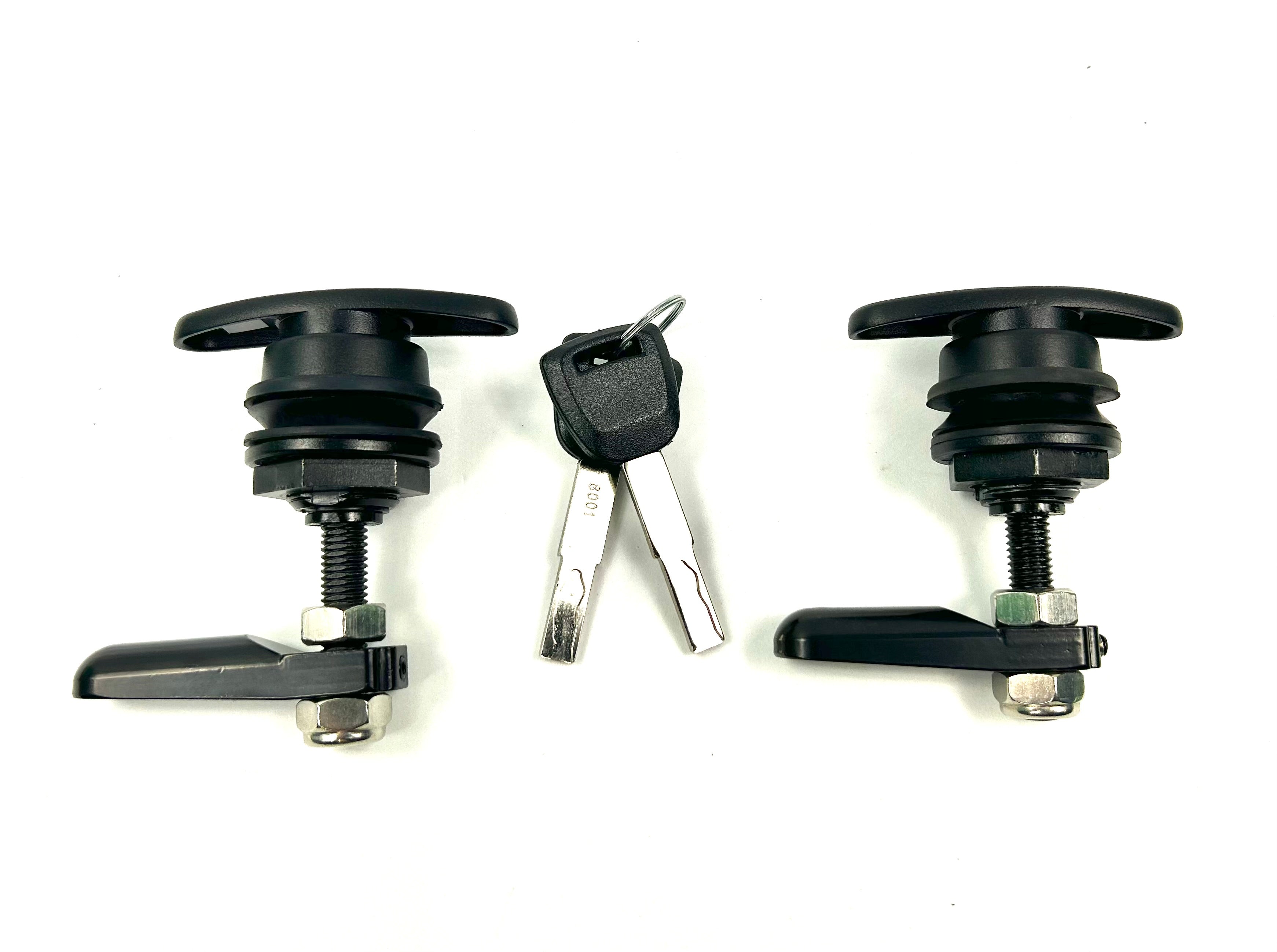 Flexiglass EDGE Canopy Replacement 2 x Side Window Locks 28-32mm Hole Size All Same key