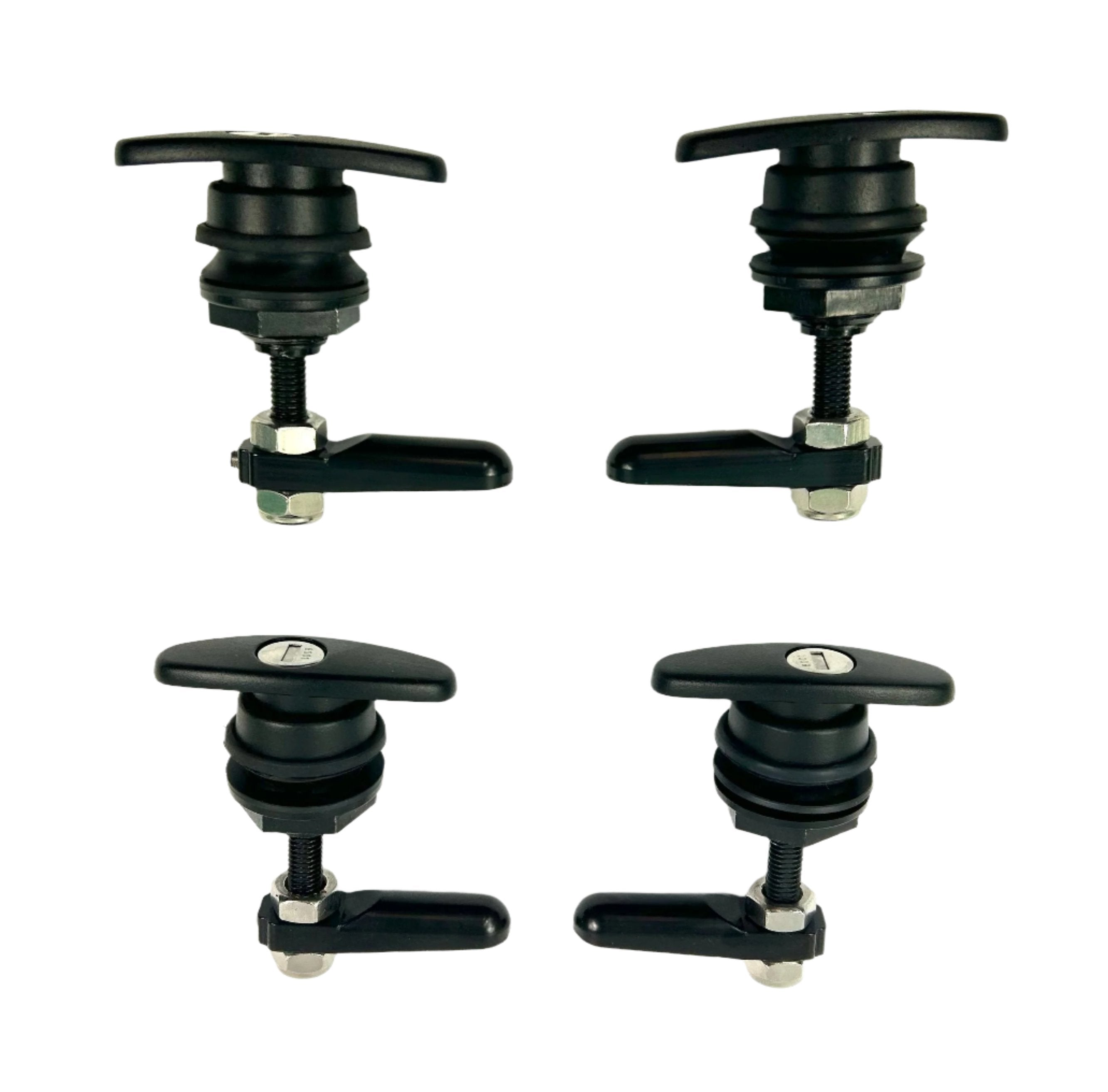 Flexiglass EDGE Canopy Replacement 4 x Side Window Locks 28-32mm Hole Size All Same key