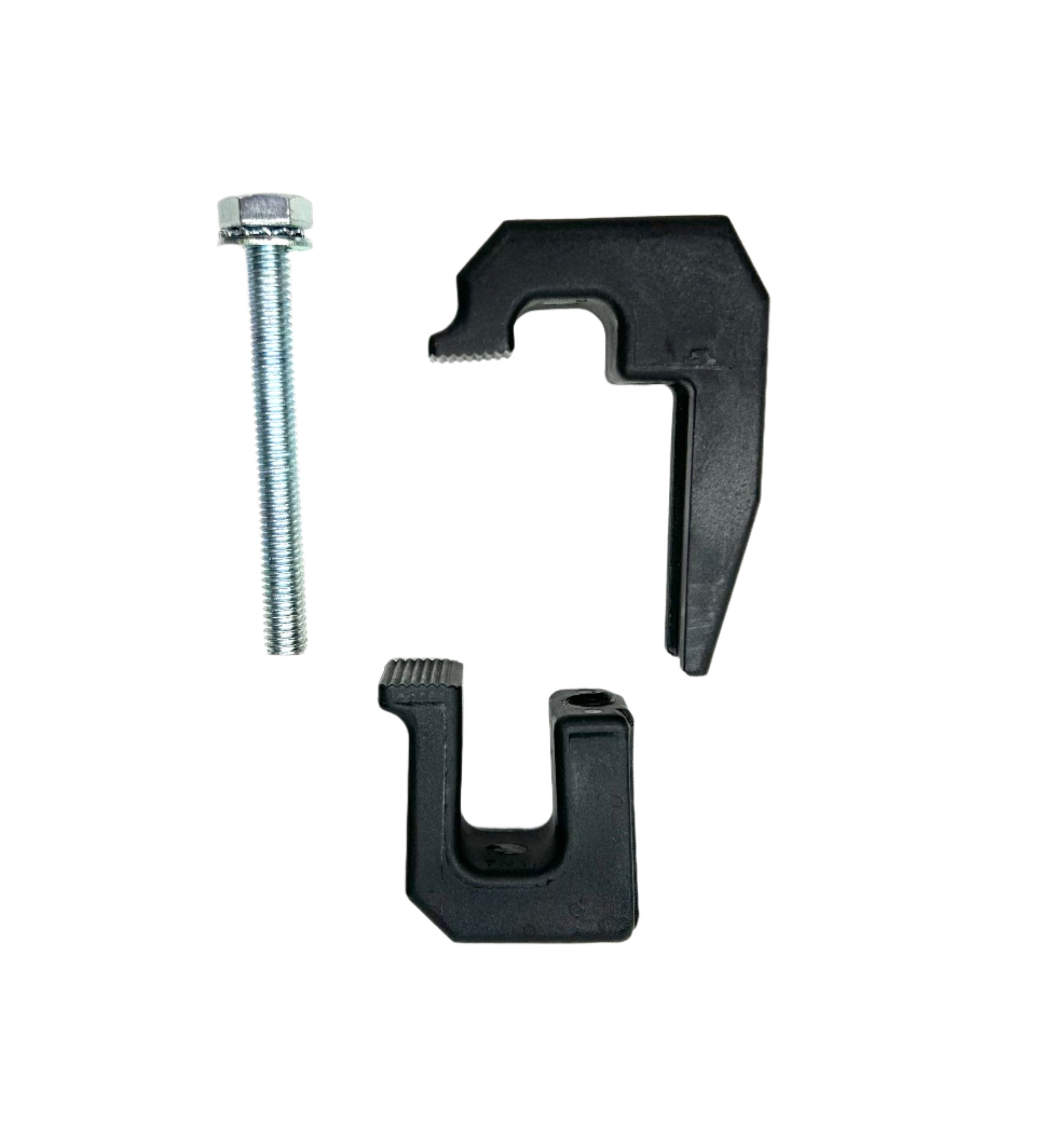 Clamps 2 x Canopy Ute Mounting Fitting Kit Removable Black Plastic G-Clamp Ute Tub