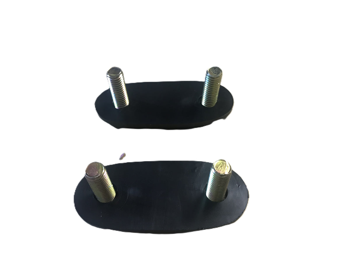 Canopy Rear Glass Window Lock Catch & Gas Strut Mounting Bolt Plates Canopies